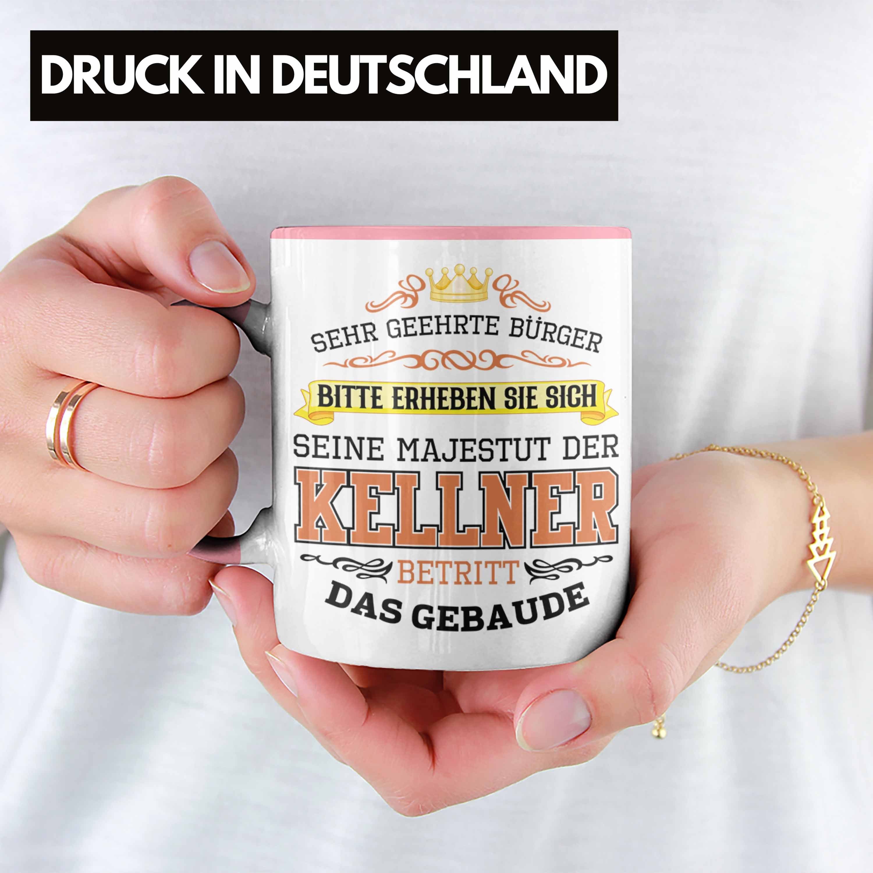 Kellner Kellner für Gastro Tasse Tasse Trendation Geschenk Trendation Rosa - Geschenkidee Geschenke