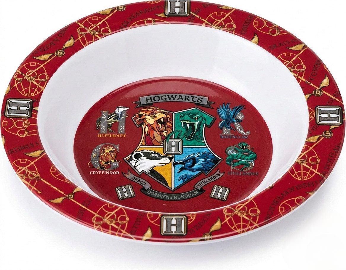 Harry Potter Kindergeschirr-Set Harry Potter Hogwarts Kinder Geschirr-Set 3 teilig (3-tlg), 1 Personen, Becher Teller Schüssel