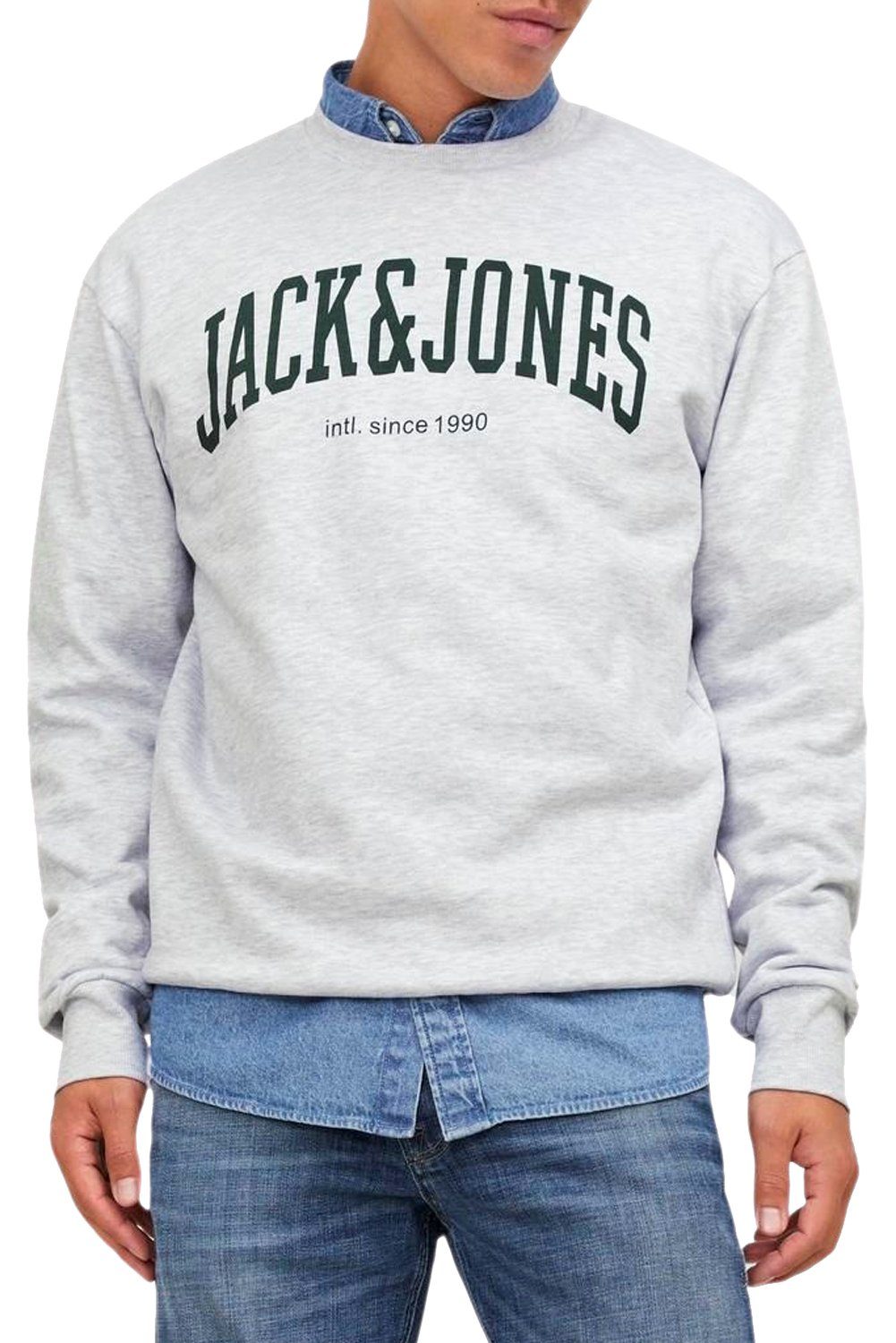 Jack & Jones Sweatshirt (2er-Pack) Sweatmix Logo Print 13 Pullover Doppelpack flauschiger