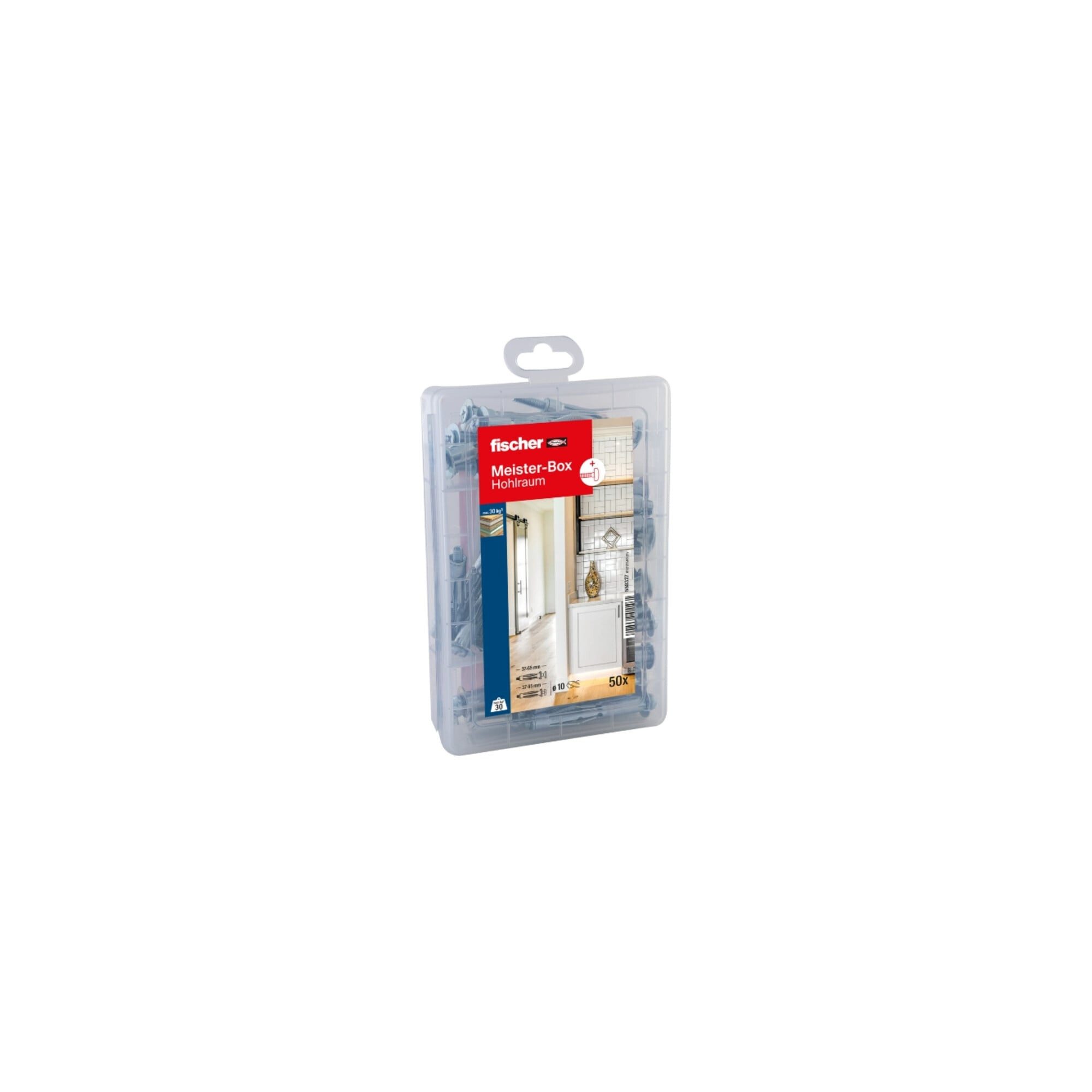 fischer Metallbohrer fischer Meister-Box Hohlraum + Schraube (50 Teile)