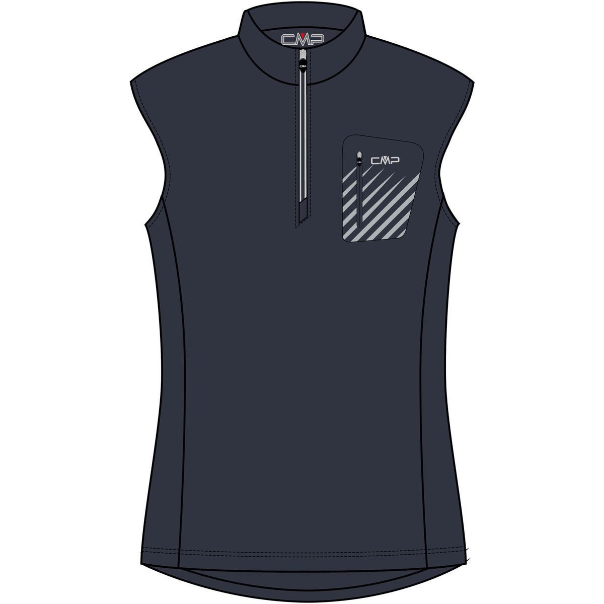 CMP Radtrikot Woman T-shirt Free Bike Technisches Damen-Radtrikot mit 4-Wege-Stretch und Dry-Technologie