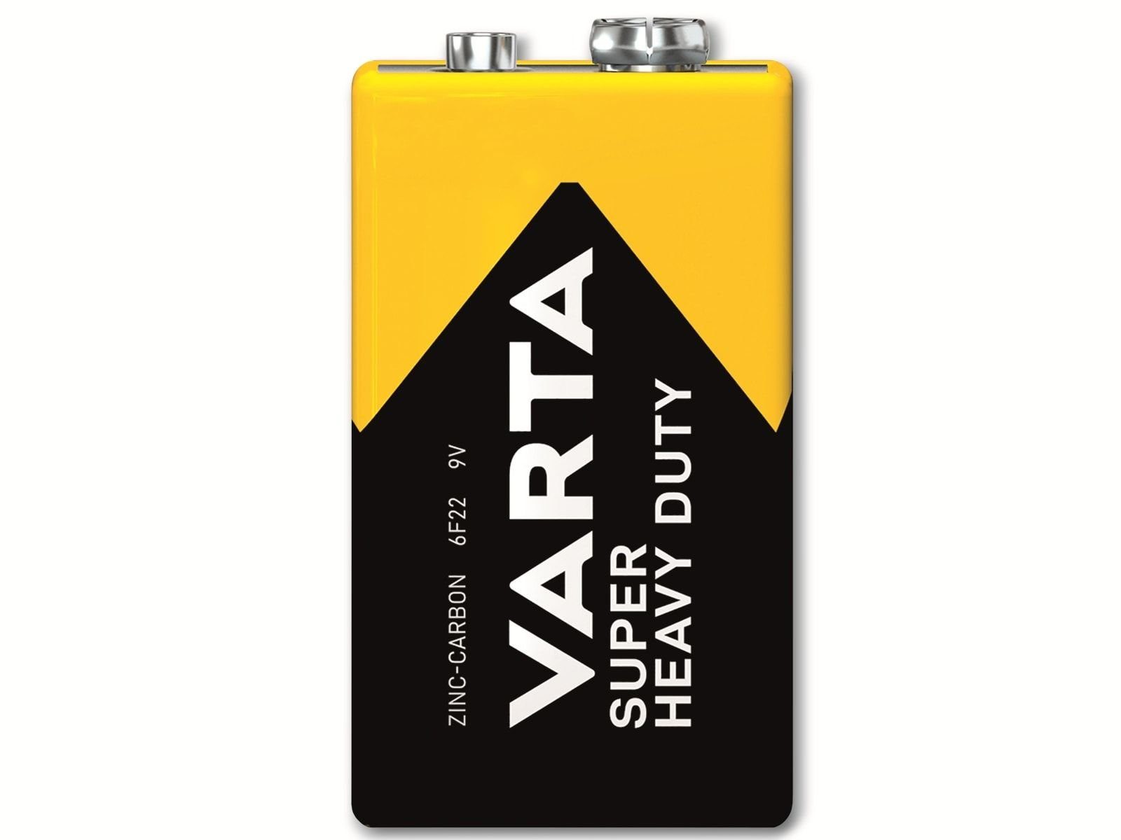 VARTA VARTA Batterie Zink-Kohle, E-Block, Batterie 9V 6F22