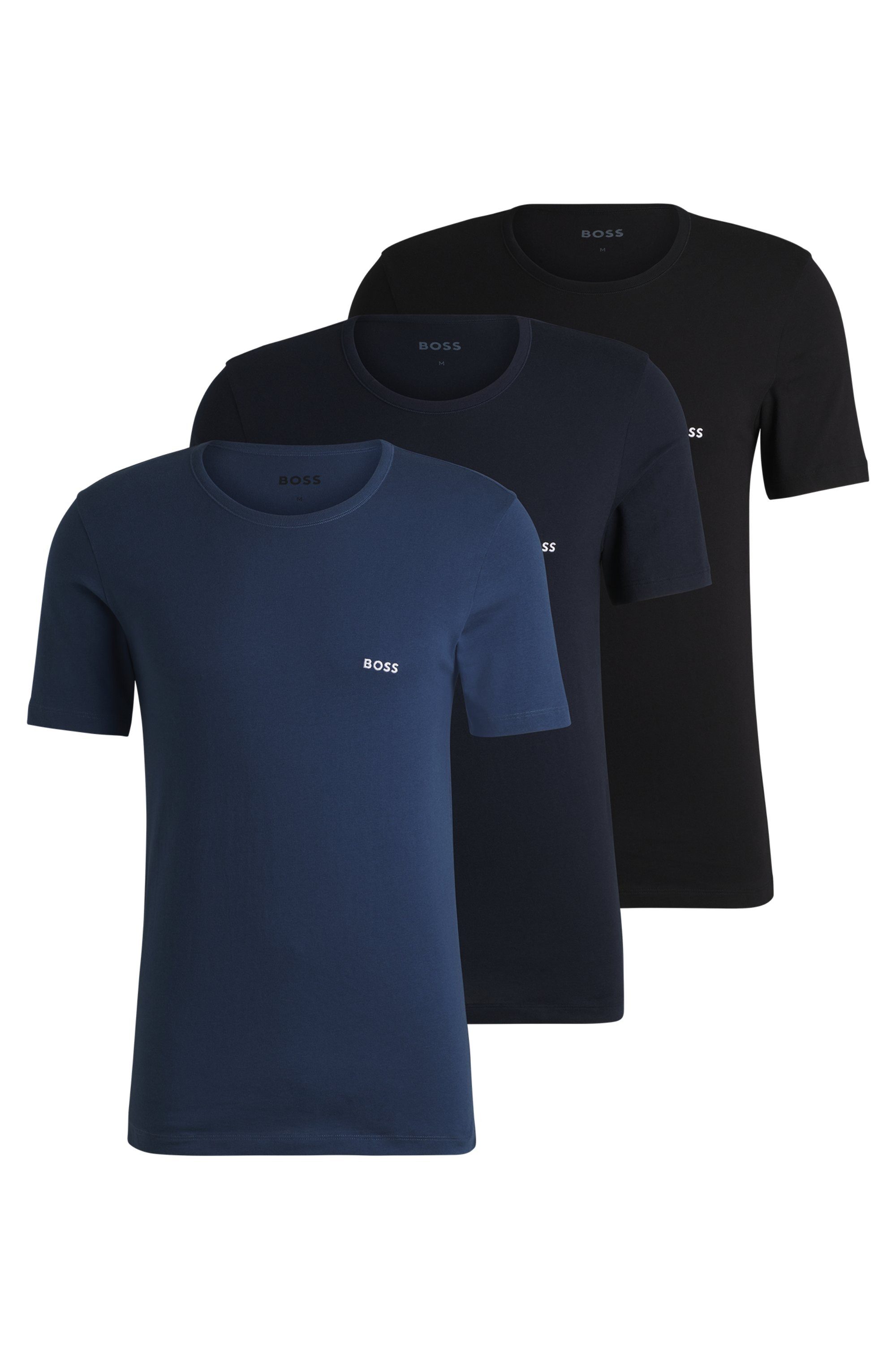 BOSS T-Shirt TShirtRN 3P Classic (Packung, günstig online kaufen
