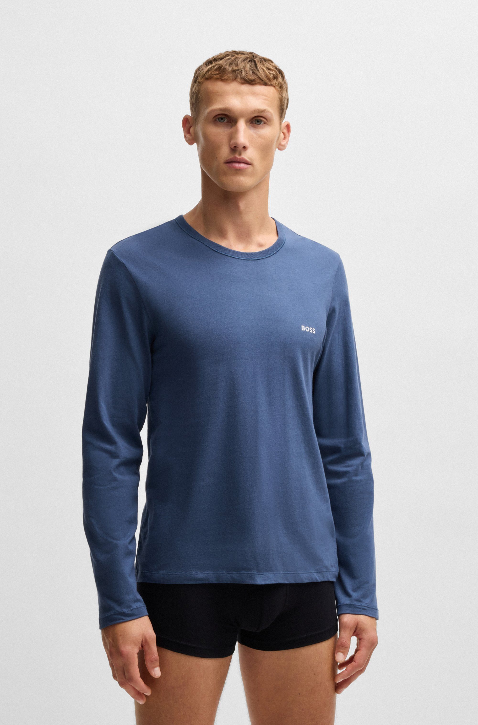 BOSS Langarmshirt longsleeve-Shirt R-Neck Classic COTTON günstig online kaufen