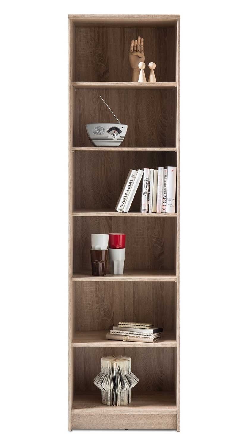 Bücherregal OPTIMUS, Eiche Sonoma Dekor, 6 günstig online kaufen