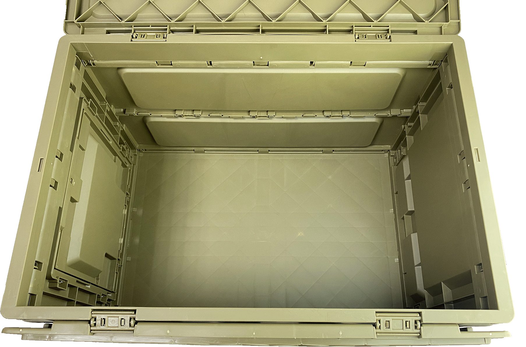 Berger & Schröter Faltbox Outdoorbox, Multibox, Kunststoff PP, Größe L, Fassungsvermögen ca. 60 l, Stapelbar