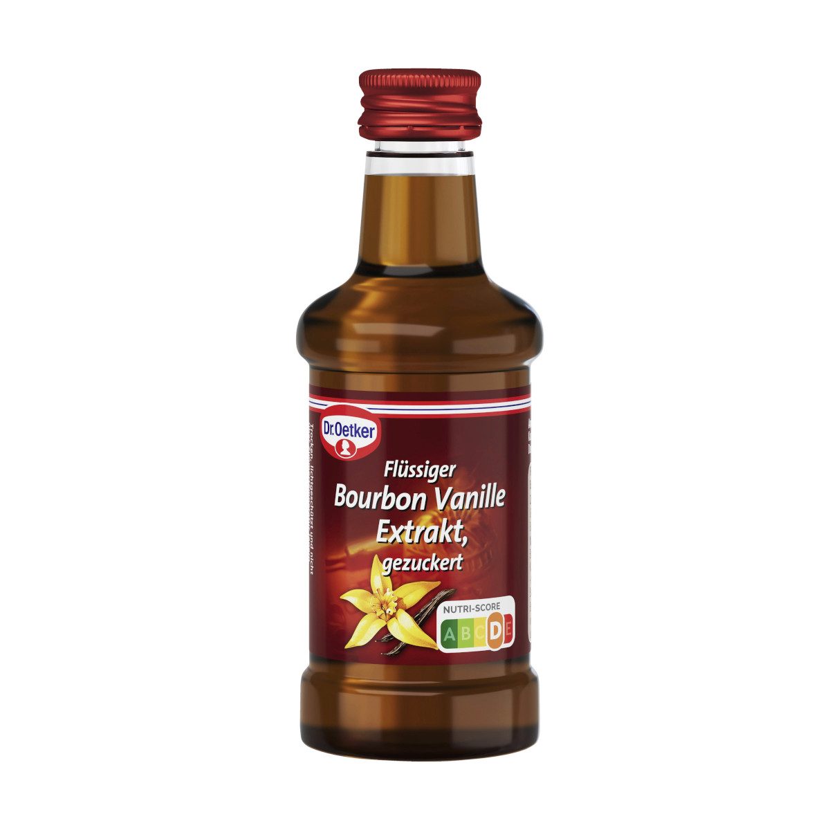 Dr. Oetker Küchenhelfer Backmischung, Dr. Oetker Flüssiger Bourbon Vanille Extrakt gezuckert Packung 95ml