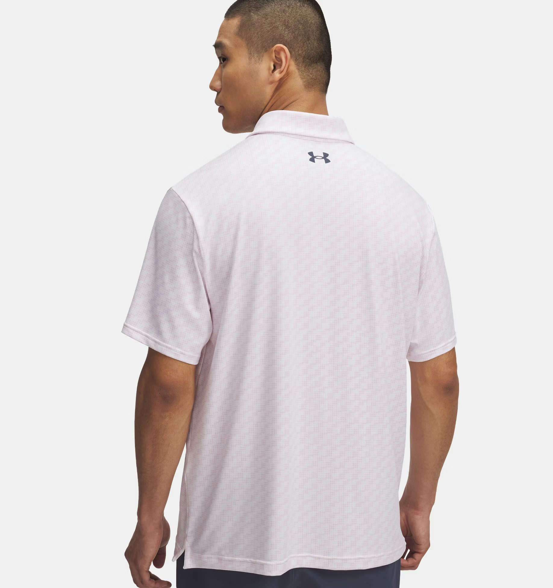 Under Armour® Poloshirt Under Armour Golf Polo Playoff 3.0 Printed Rose/Weiß Herren