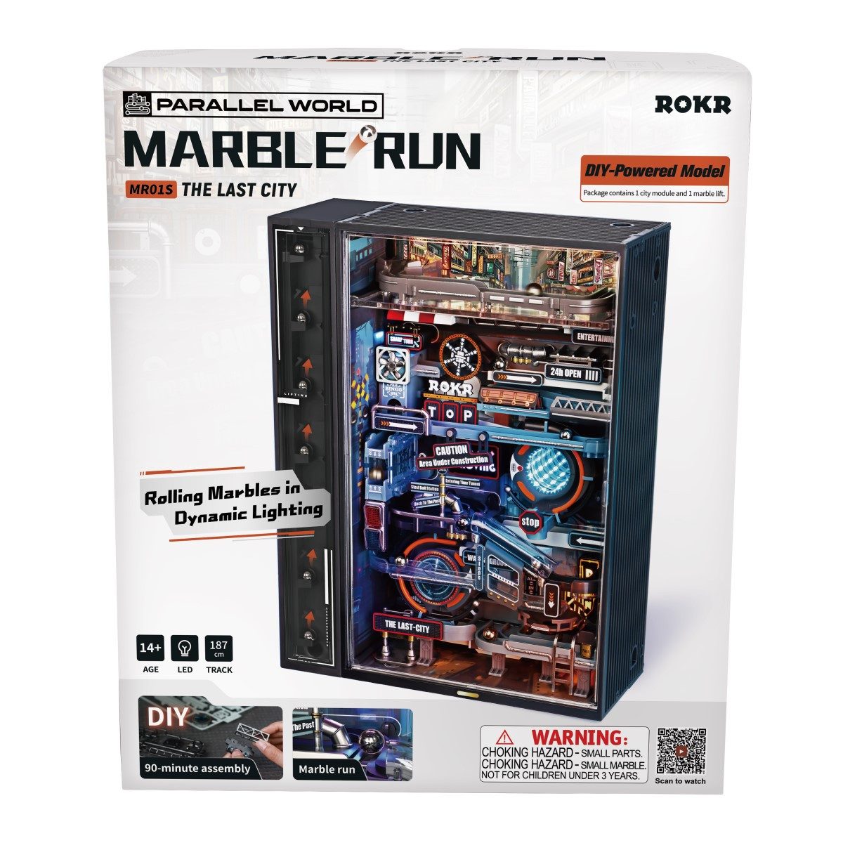 ROKR 3D-Puzzle 3D-Puzzle Marble-Run "The Last City", 130 Puzzleteile günstig online kaufen