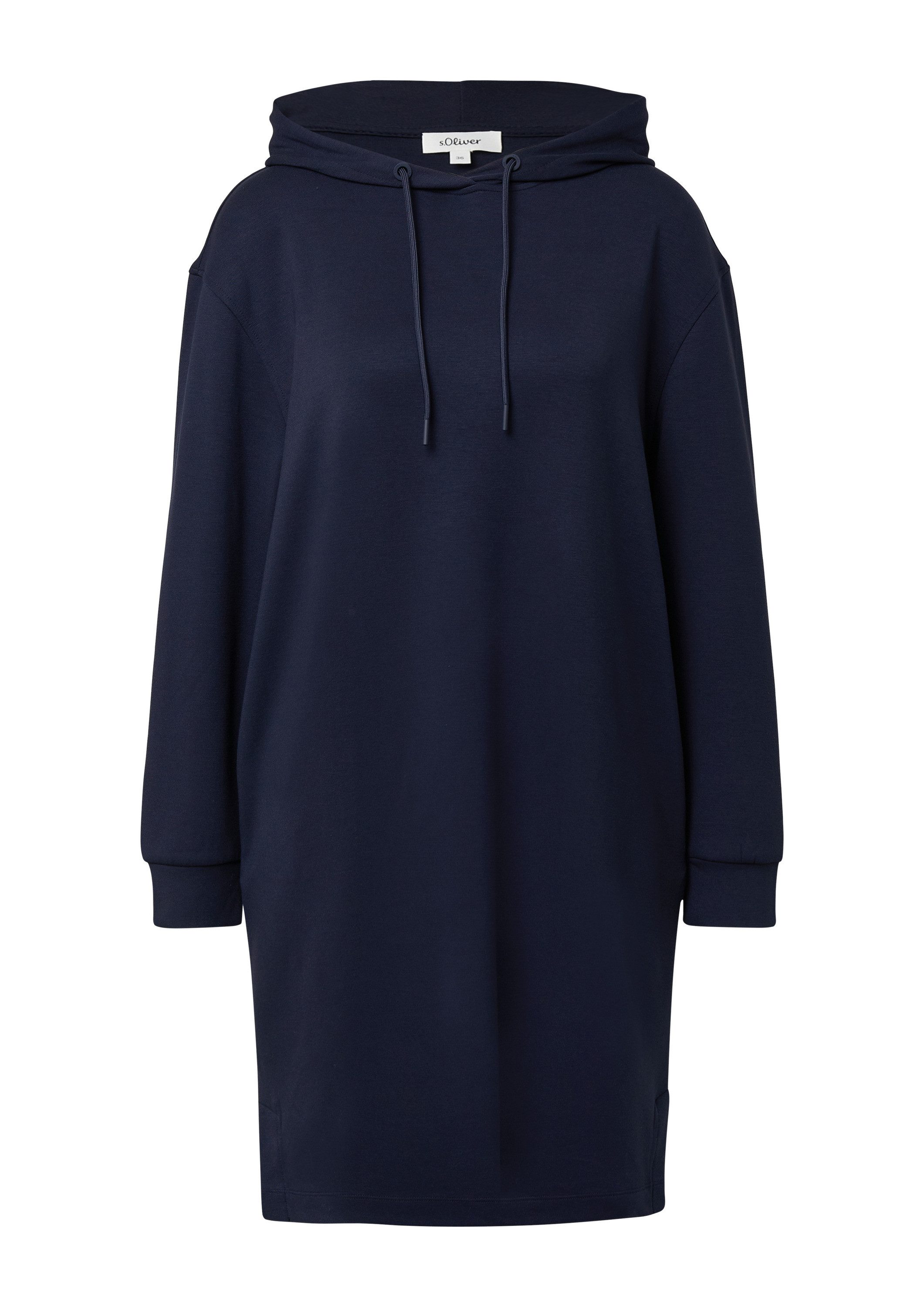 s.Oliver Midikleid Kleid Scuba-Kleid mit Eingrifftaschen und Kapuze günstig online kaufen