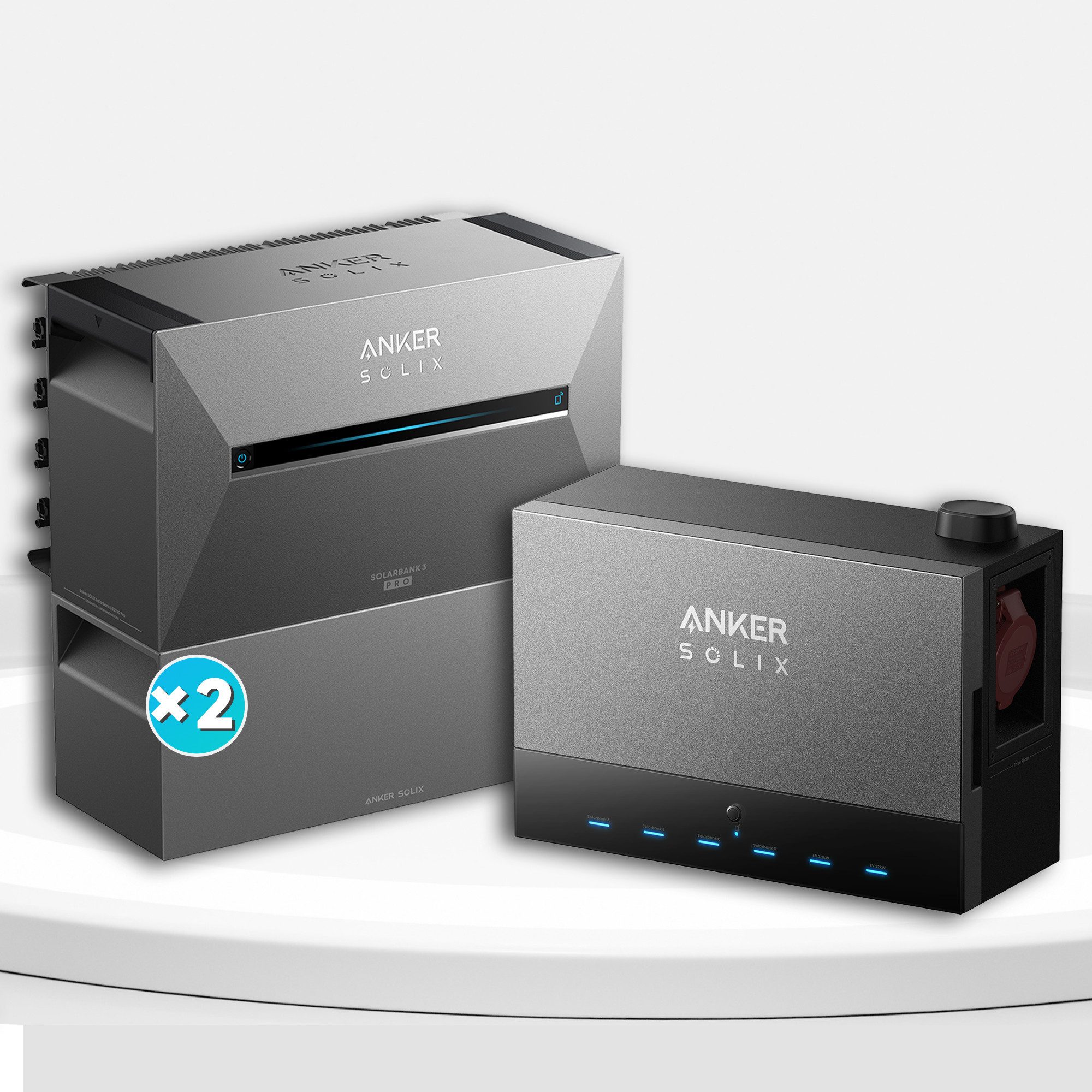 Anker Balkonkraftwerk Anker SOLIX Power Dock - Solarbank Multisystem, (mit Anker Solix Solarbank 3 E2700 Pro und BP2700)
