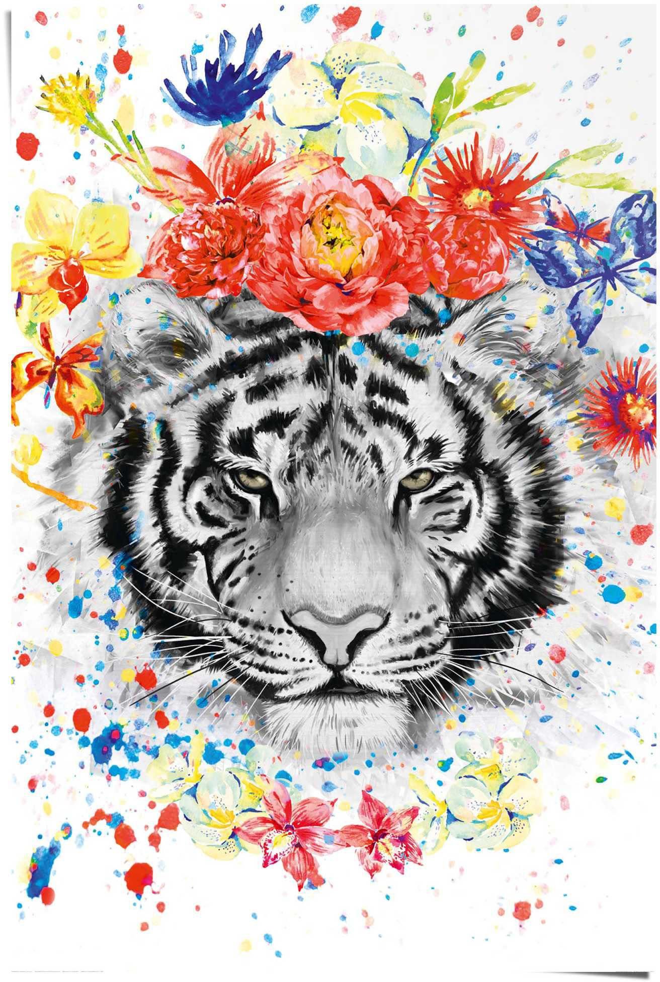 Reinders! Poster Tiger, Qualitätsprodukt - Unsere Poster werden  ausschließlich in Europa hergestellt | Kunstdrucke