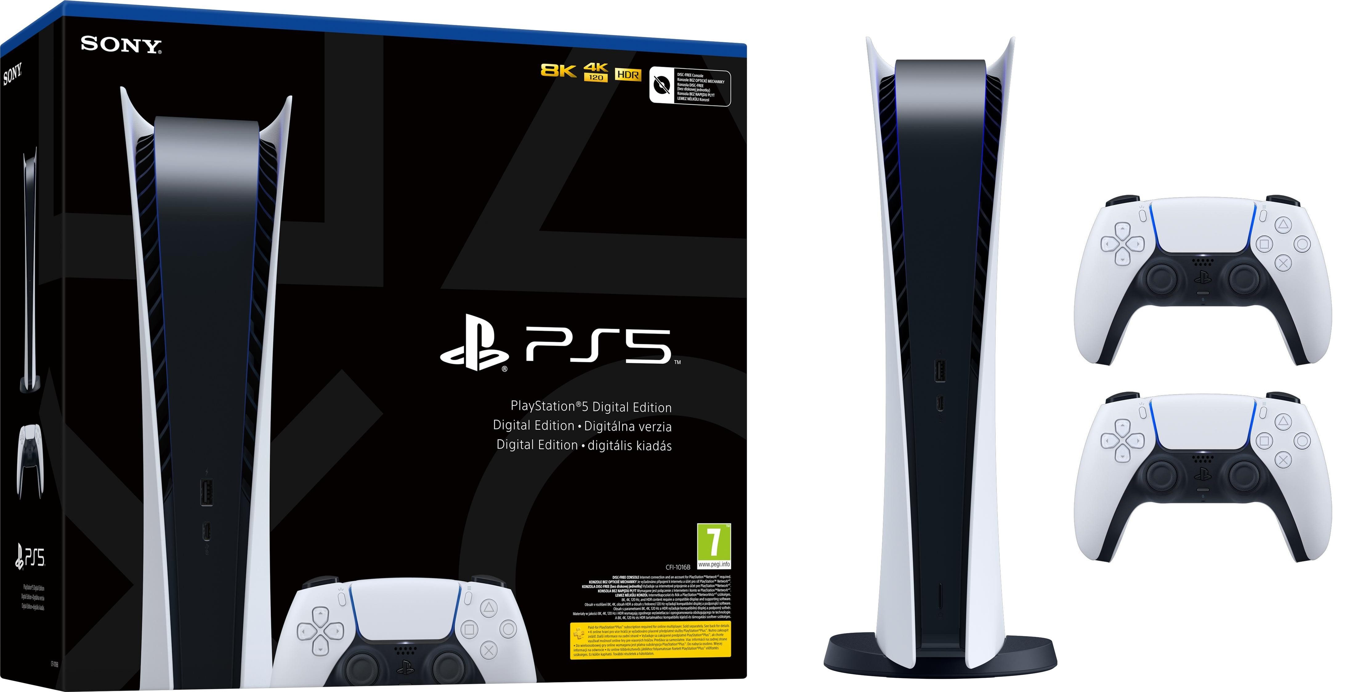 Playstation Playstation 5 Digital Edition Konsole Bundle inkl. 2. Controller