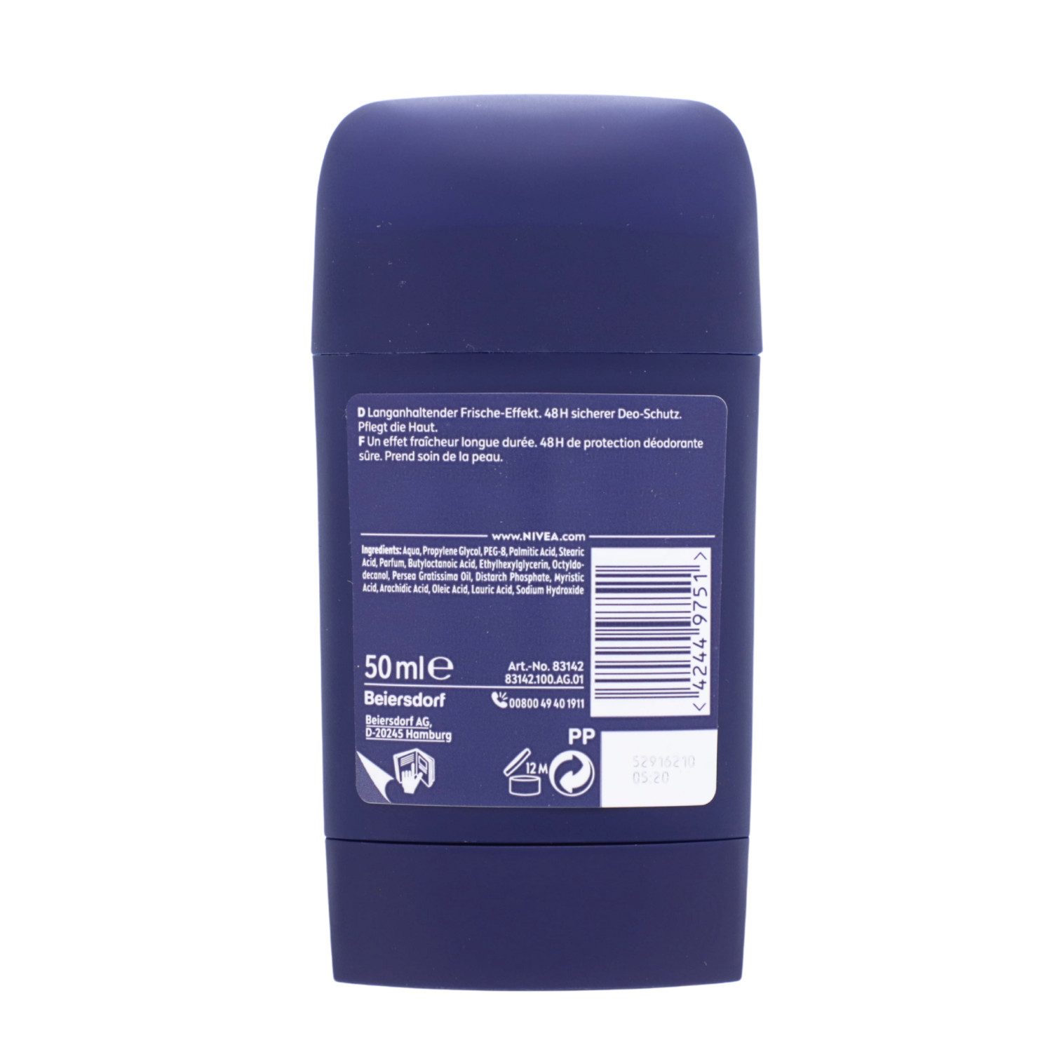 Nivea Deo-Stift 5 x NIVEA MEN Fresh Active Deo Stick je 50ml Deodorant 48h Schutz