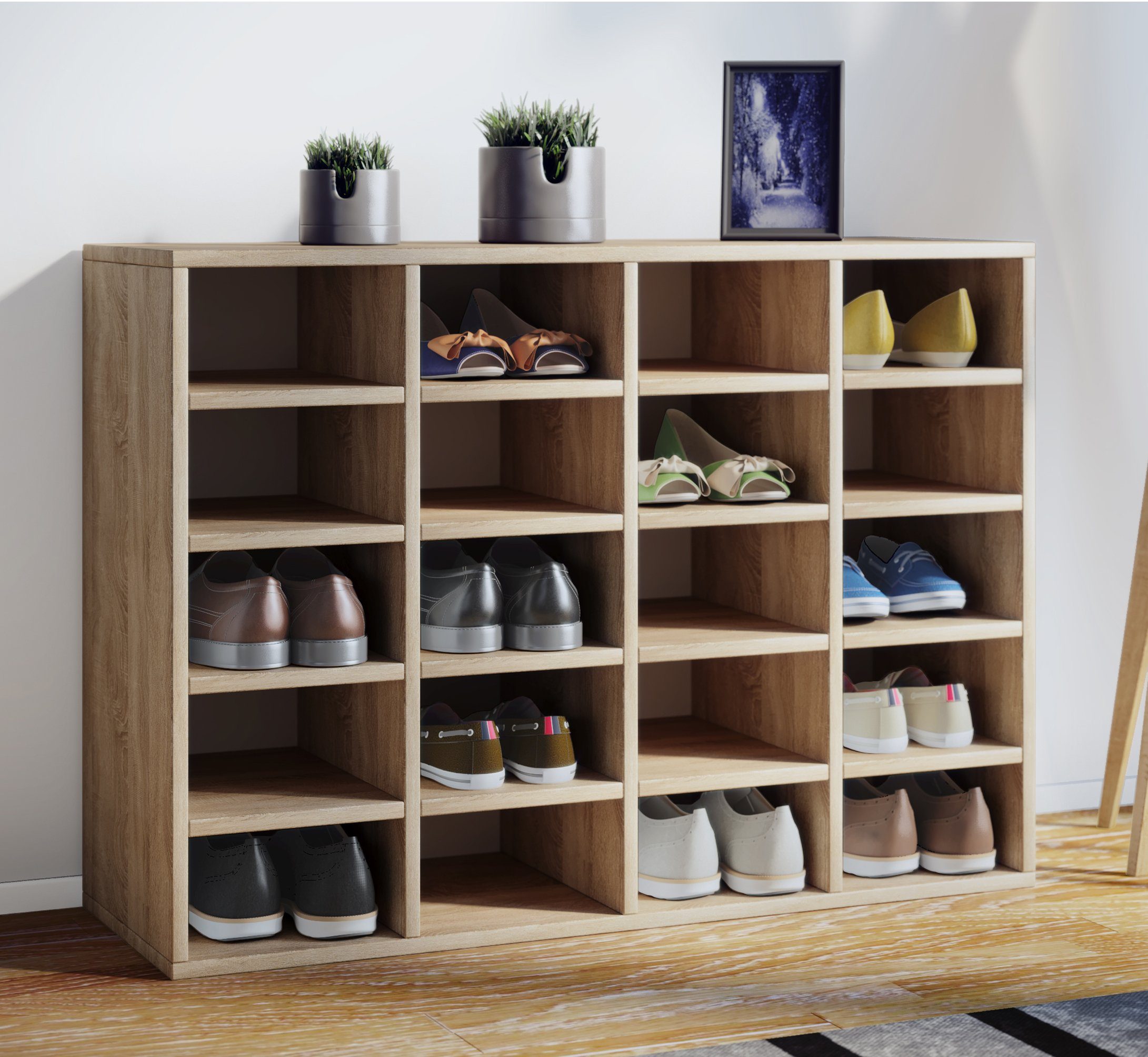 VCM Schuhregal Holz Regal Schuhschrank Schuhregal günstig online kaufen