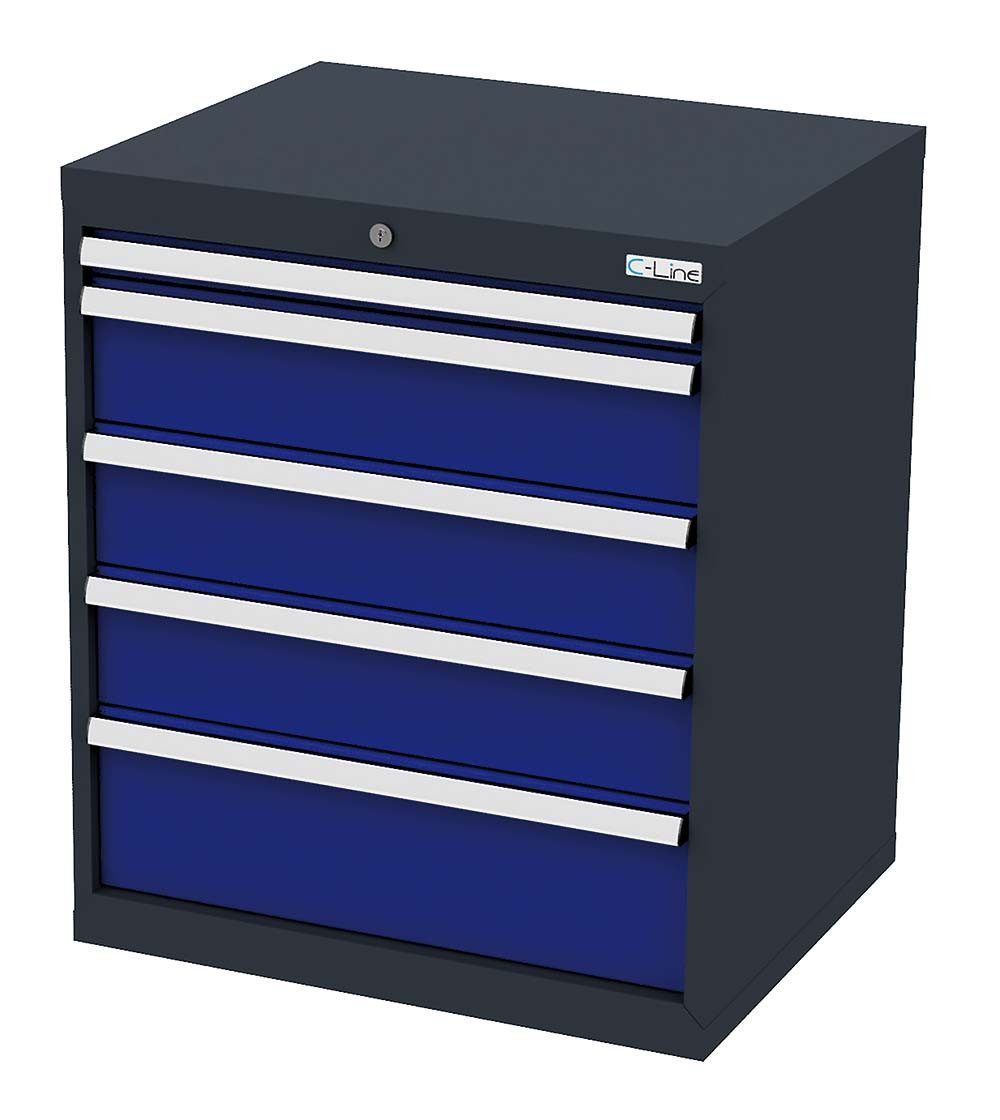 Simplaflex Werkzeugschrank Simplaflex Schubladenschrank, 5 Schubladen, BxTxH 700x575x820 mm