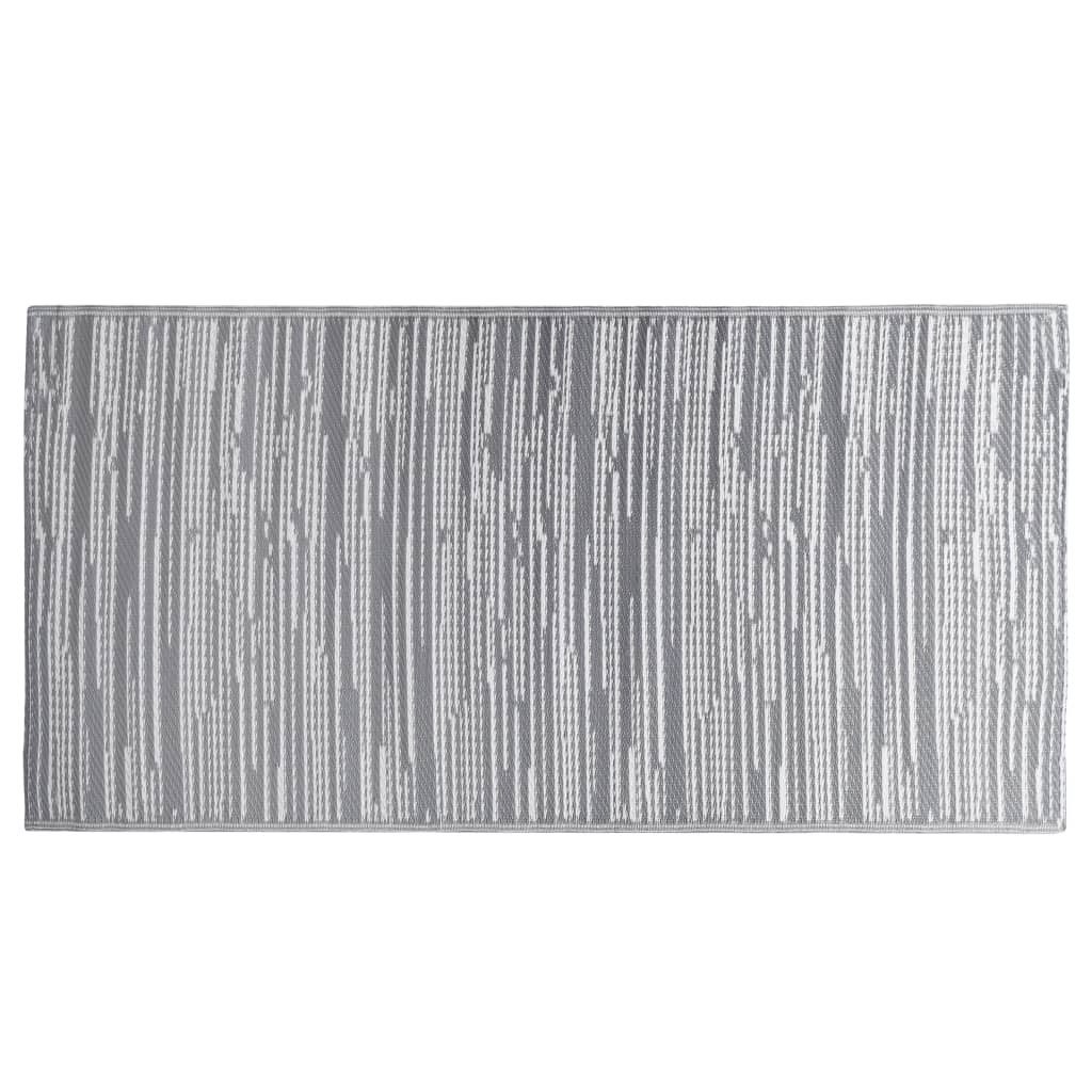 vidaXL Outdoorteppich 120 x 180 cm Teppich Terrasse Camping Outdoor draußen Vorzelt Grau 120, Höhe: 180 mm