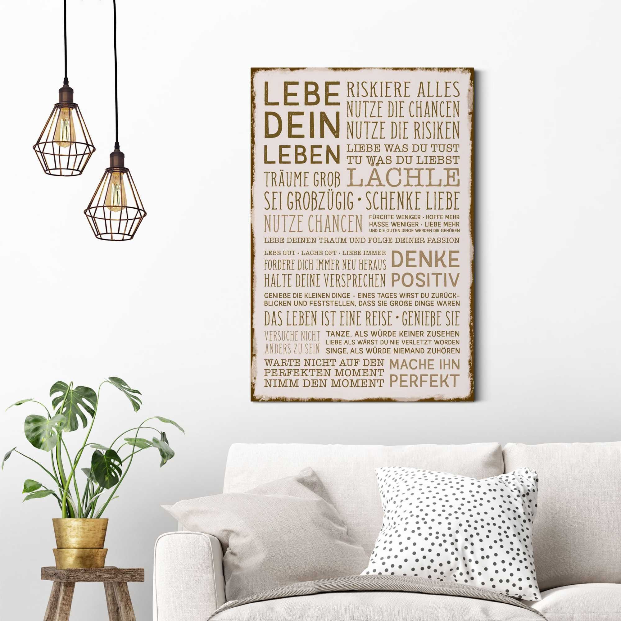 Reinders! Deco-Panel Denke positiv günstig online kaufen