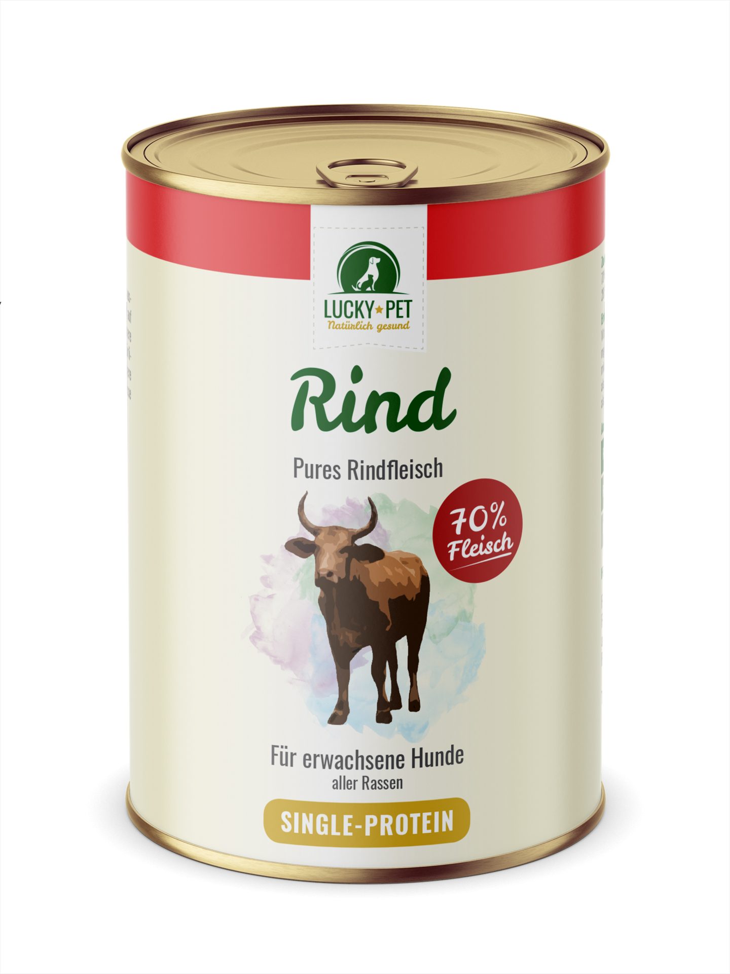 Lucky-Pet Lucky-Pet Pures Rindfleisch 800 g, Nassfutter für: Hunde