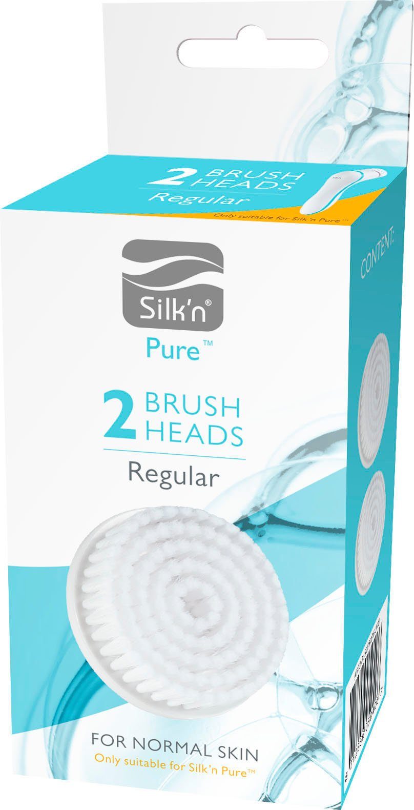 2-tlg., für und Pure Gesichtsbürstenaufsatz Regular, Set, Silk`n Silk'n Pure Deluxe