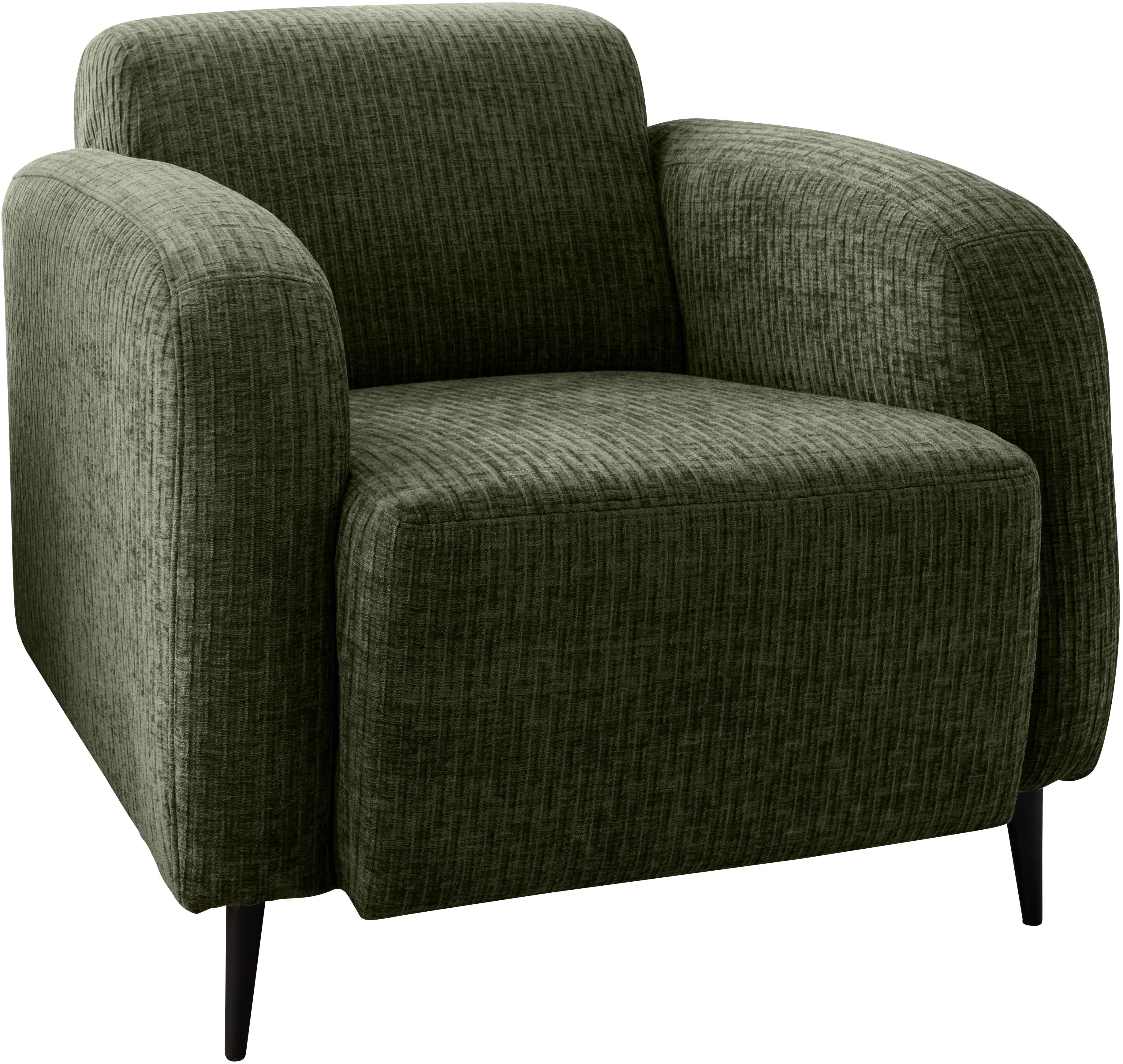 Home affaire Polstergarnitur Marone, (Set, 3-tlg., 3-Sitzer, 2-Sitzer, Sessel), auch einzeln erhältlich