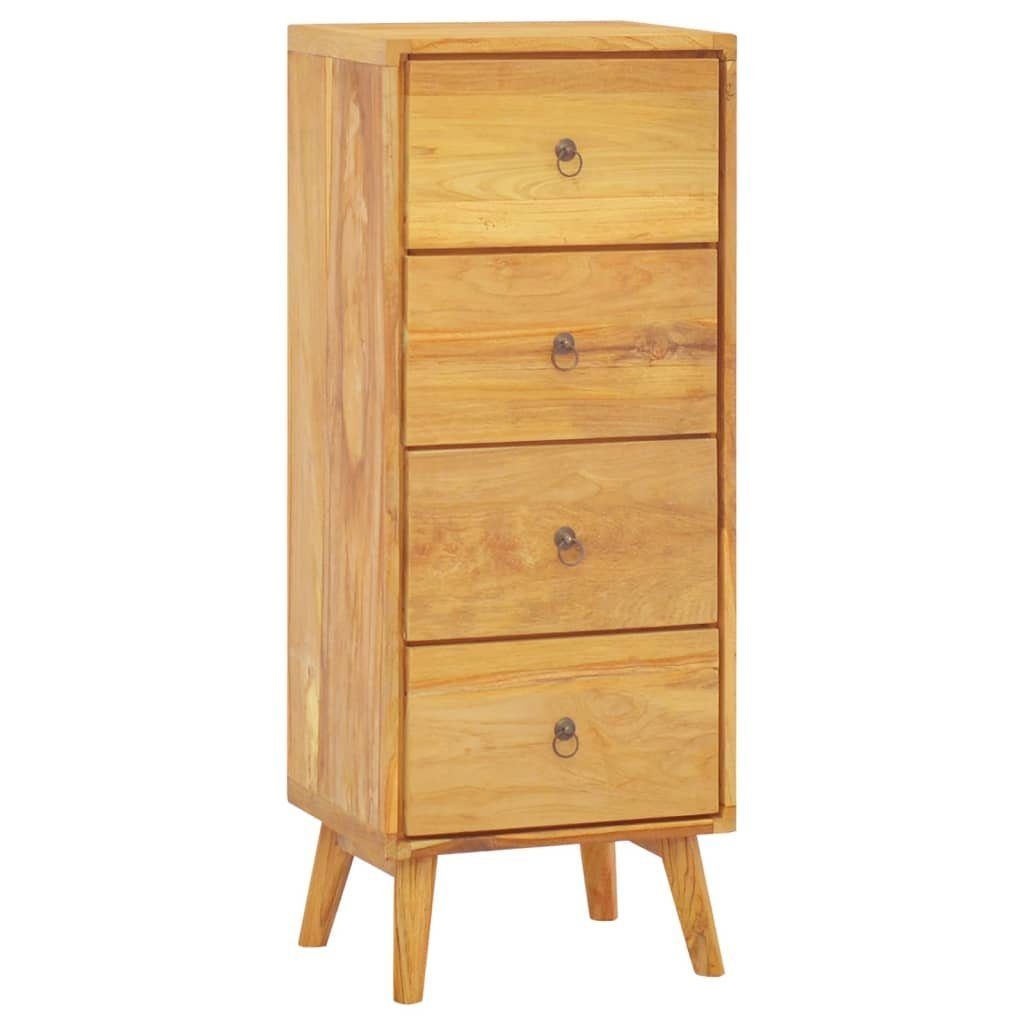 Highboard Kommode 40x30x100 cm Massivholz Teak Highboard Anrichte