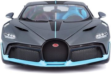 Bburago Modellauto Bugatti DIVO (grau), Maßstab 1:18, Originalgetreue Innenausstattung