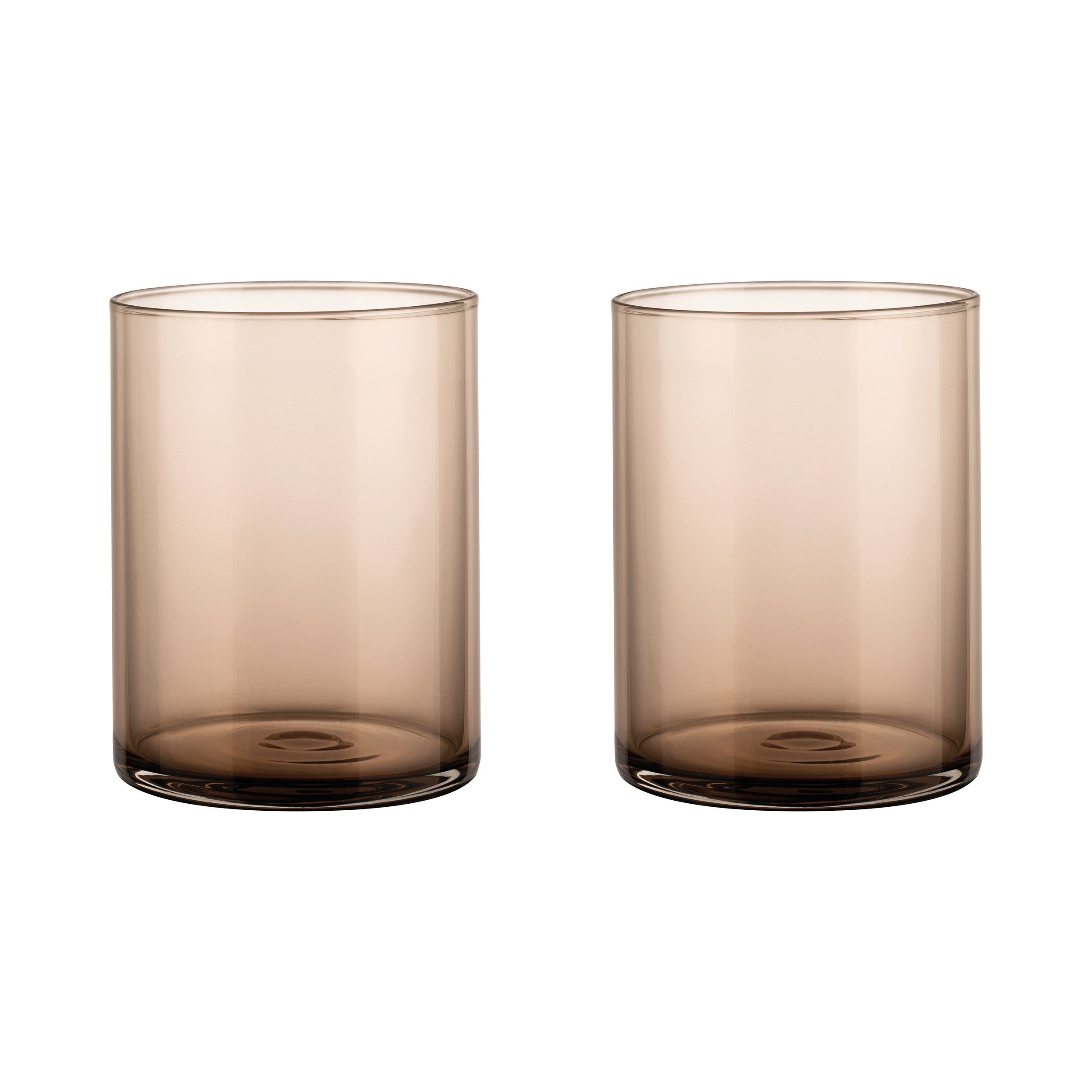 blomus Gläser-Set Mera Trinkgläser, 2er Glas, 220, Coffee, Wasserglas, Glas Set, Trinkglas