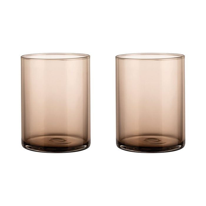 BLOMUS Gläser-Set Mera Trinkgläser 2er Set Wasserglas Trinkglas Glas Coffee 220 Glas