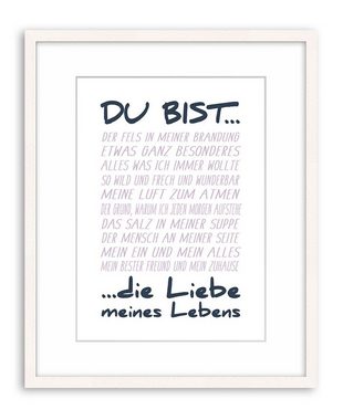 artissimo Poster Poster mit Spruch DinA4 Bild Kunstdruck Sprüche Liebe Liebeserklärung, romantische Zitate und Sprüche: Liebeserklärung