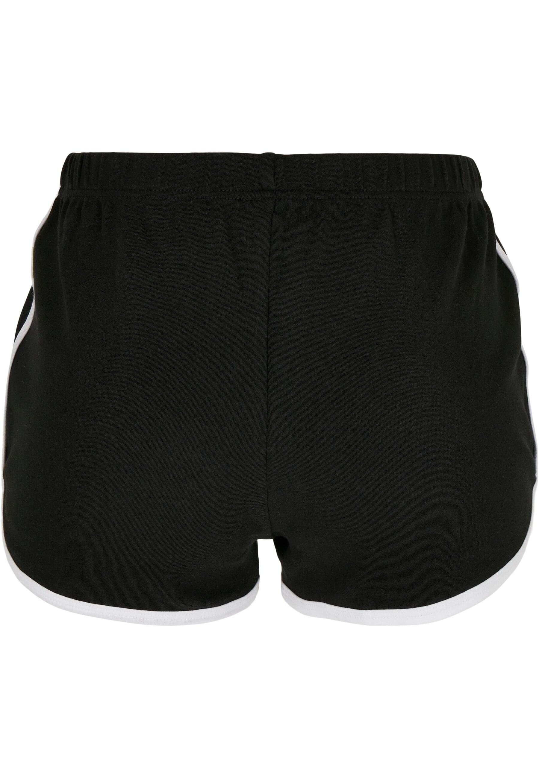 Hotpants Organic URBAN Retro Stoffhose CLASSICS Damen Interlock Ladies black-white (1-tlg)