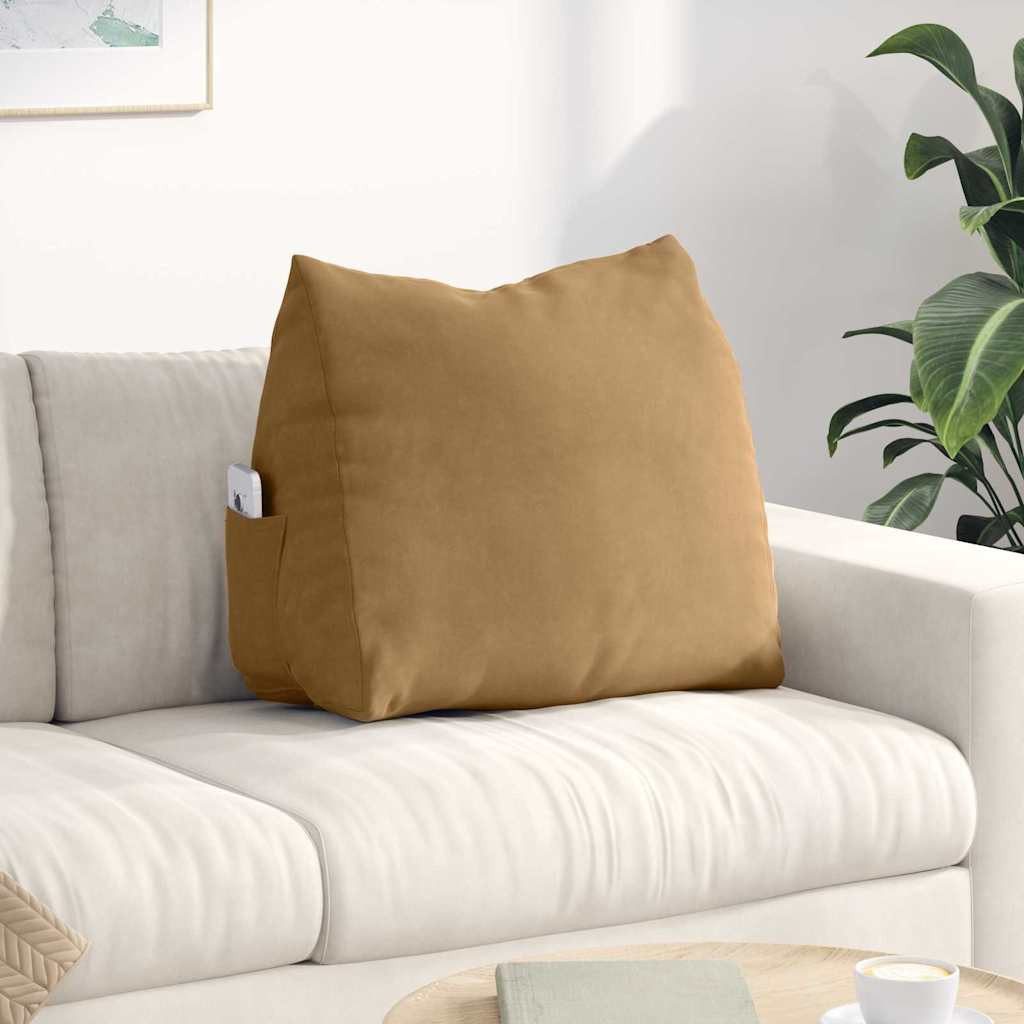 vidaXL Rückenkissen Rückenkissen Braun 60 x 20 x 50 cm Cordstoff, 1-tlg.