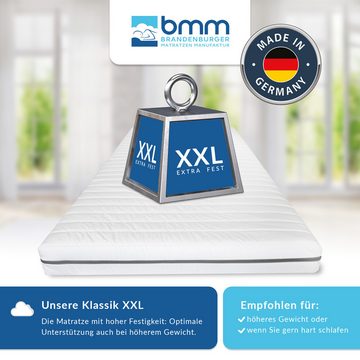 Komfortschaummatratze BMM Matratze Klassik Super XXL, BMM, 12 cm hoch, orthopädischer 7-Zonen KSCell®-Schaum, Made in Germany