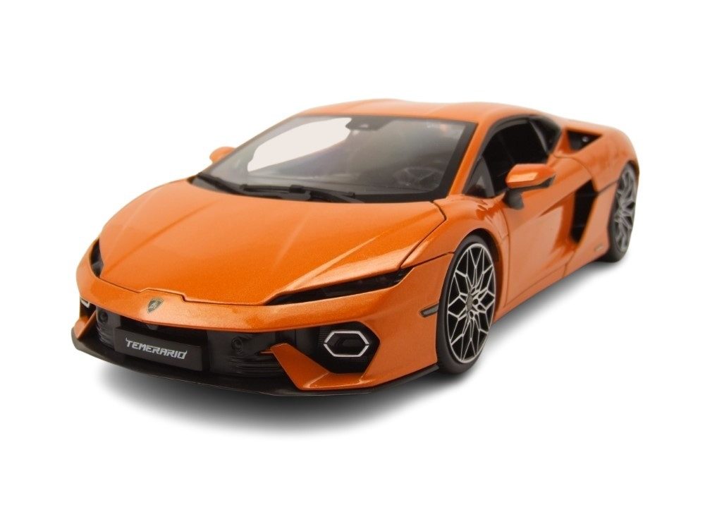 Bburago Modellauto Lamborghini Temerario 2024 orange, Maßstab 1:18