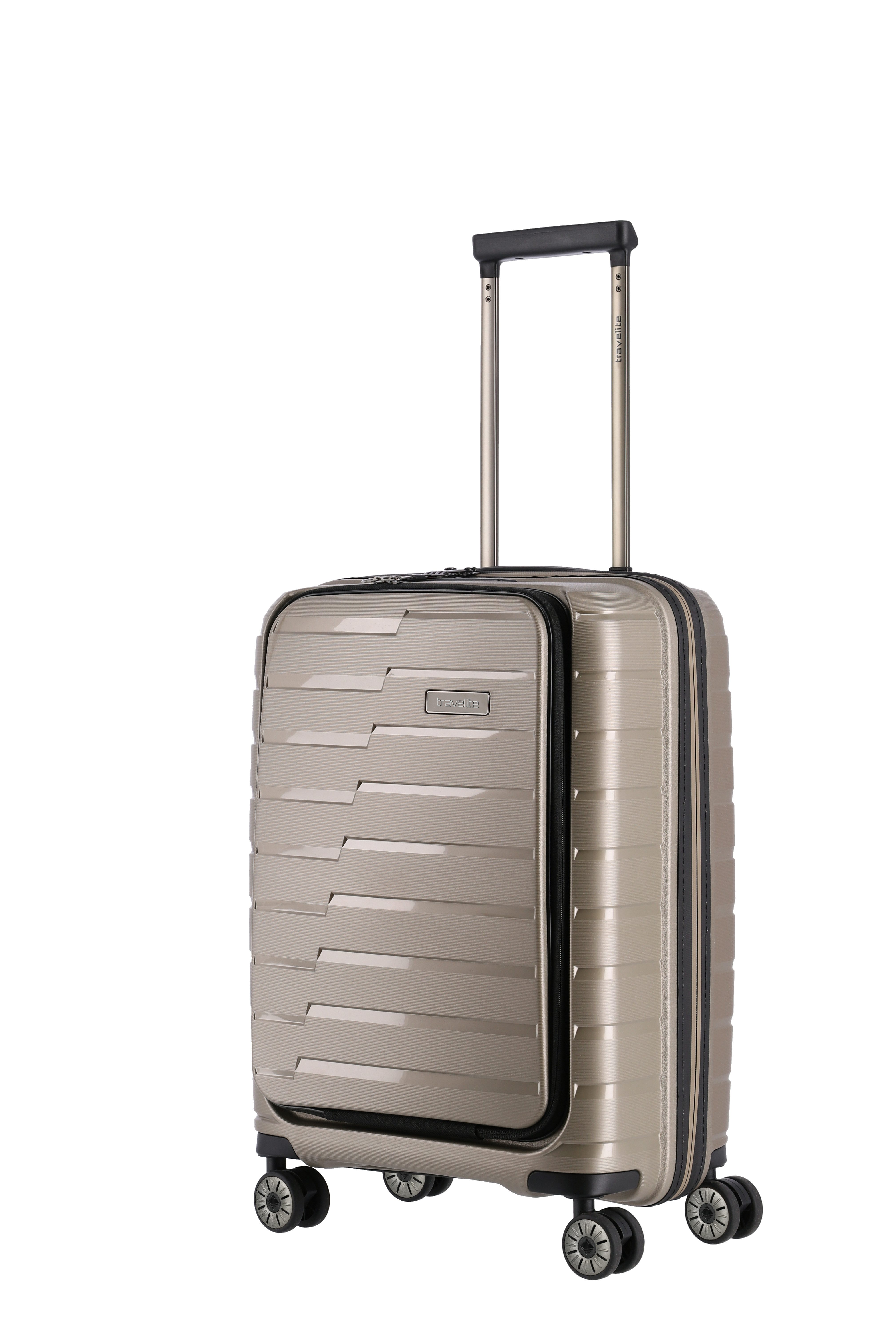 travelite Trolley AIR BASE Reisekoffer Hartschale, 4 Rollen, kratzresistenter Oberfläche und cleverer Innenaufteilung