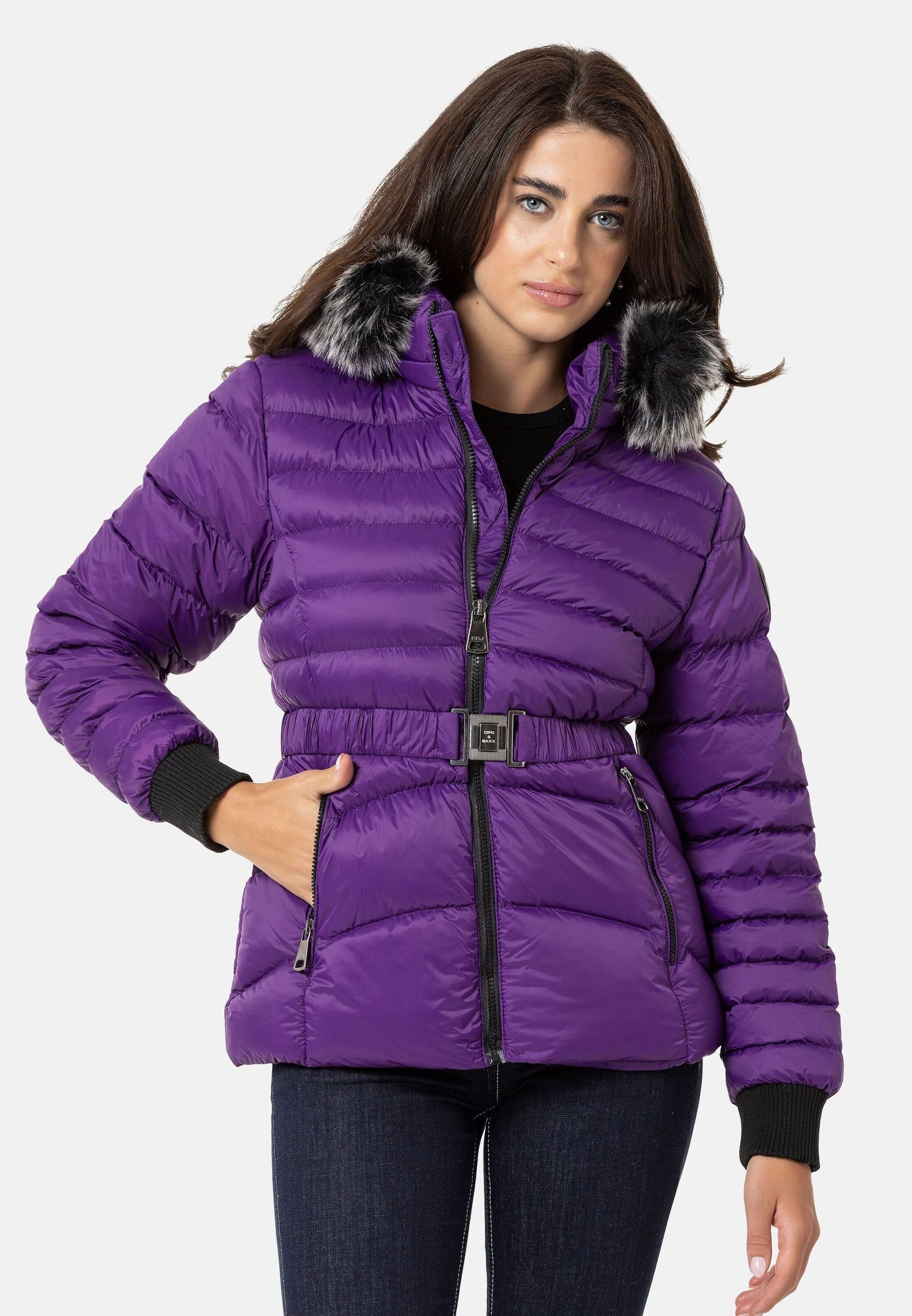Cipo & Baxx Winterjacke Jacken mit Kapuze, WM132 – Bild 4 von 5