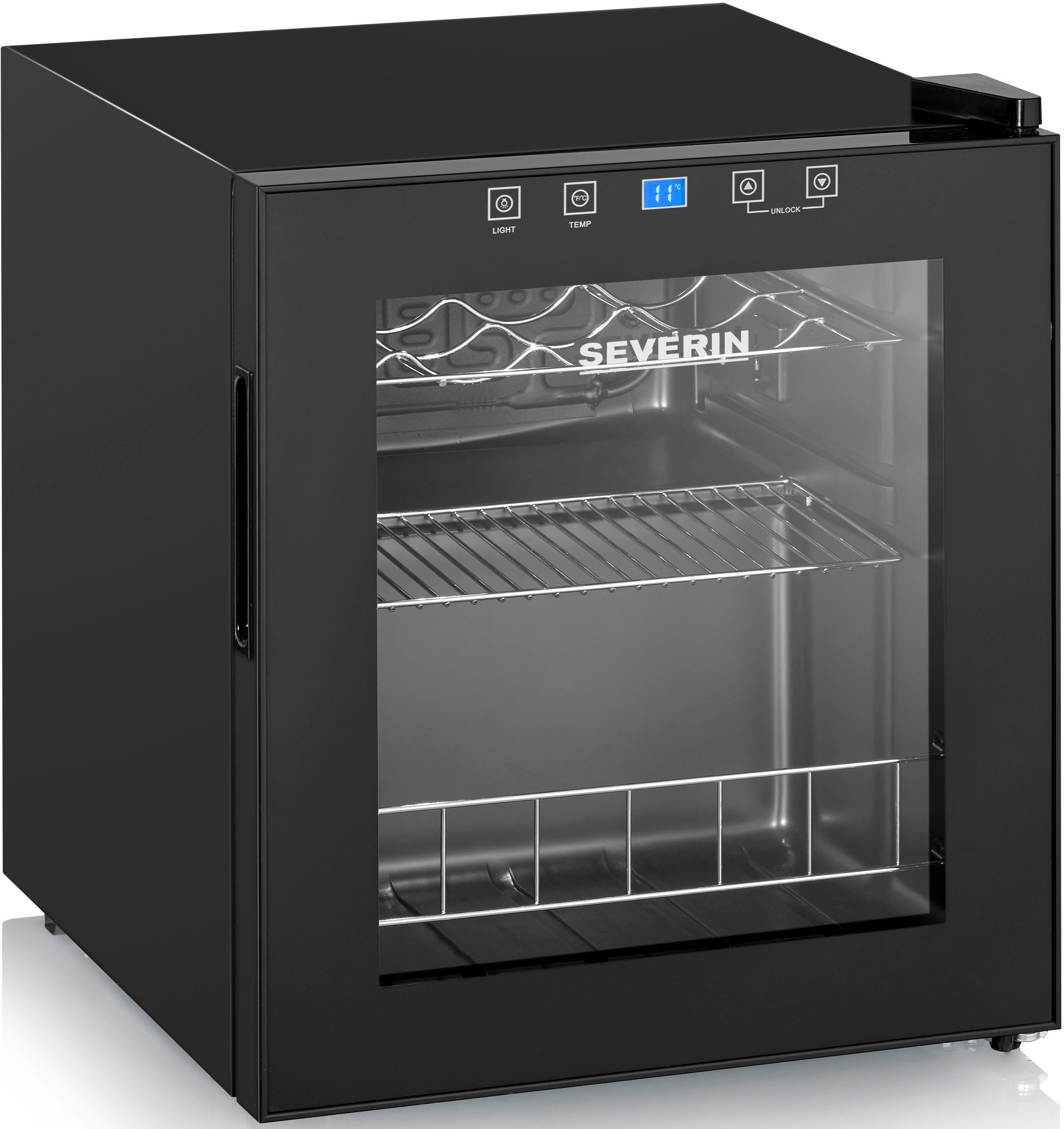 Severin Weinkühlschrank WKS 8907, für 15 Standardflaschen á 0,75l,für 15 Flaschen, 46 Liter Nutzinhalt