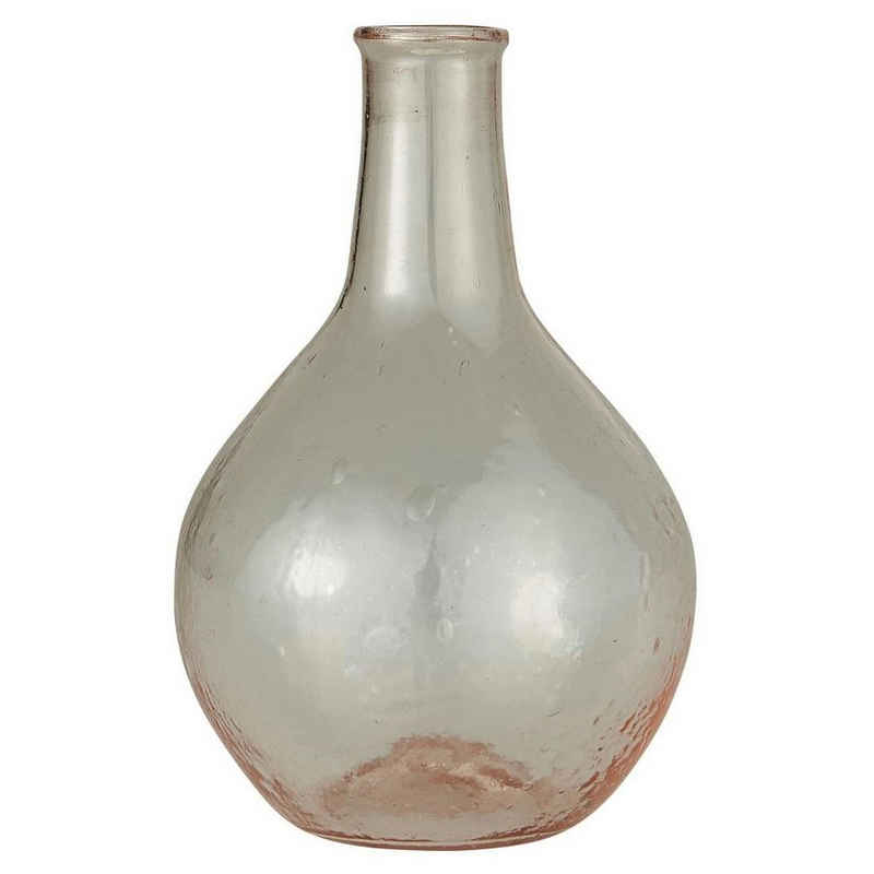 Ib Laursen Dekovase Unika Vase langer Hals klar / leicht rose 16cm