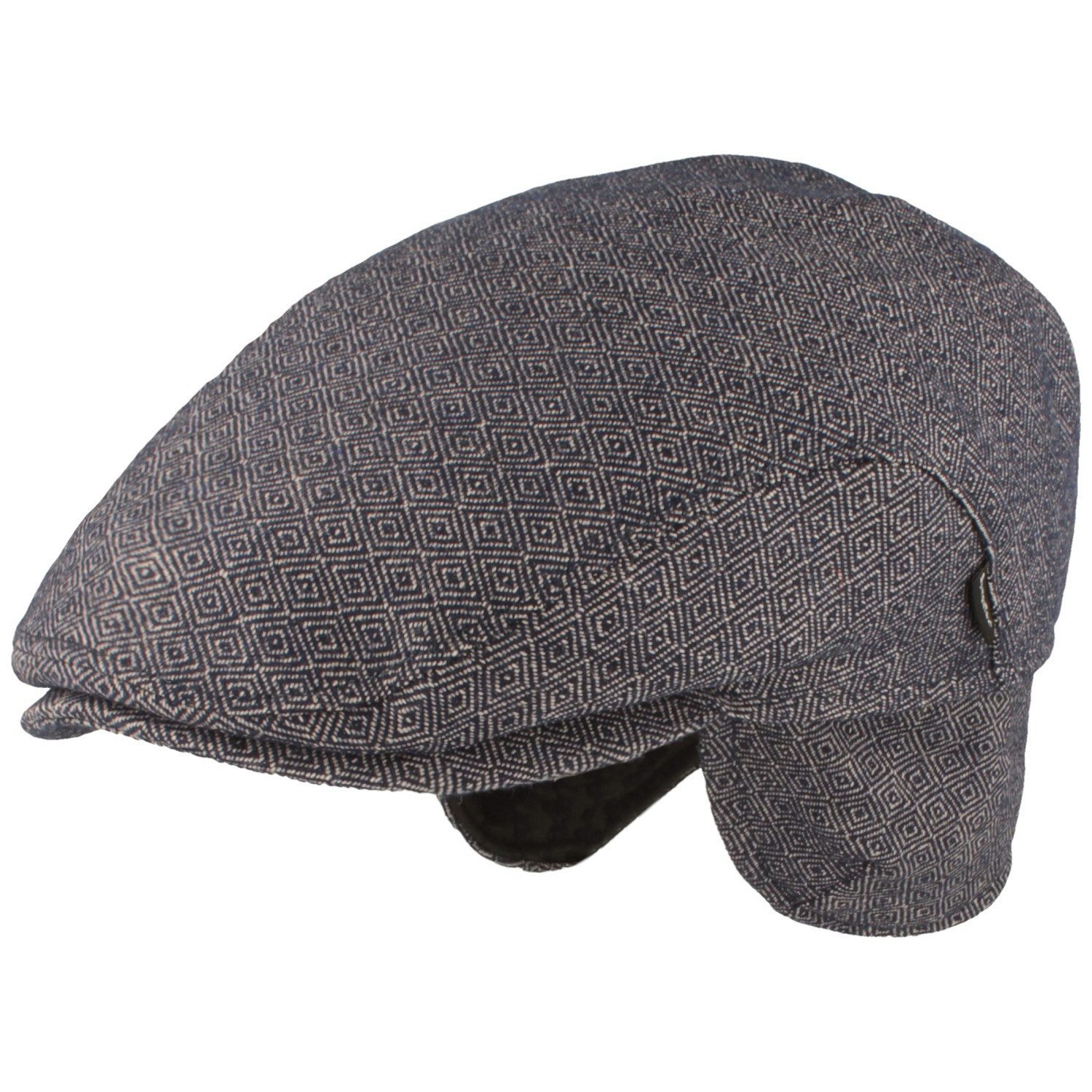 Breiter Schiebermütze aus Bavaria-Loden-Wolle mit Ohrenschutz günstig online kaufen