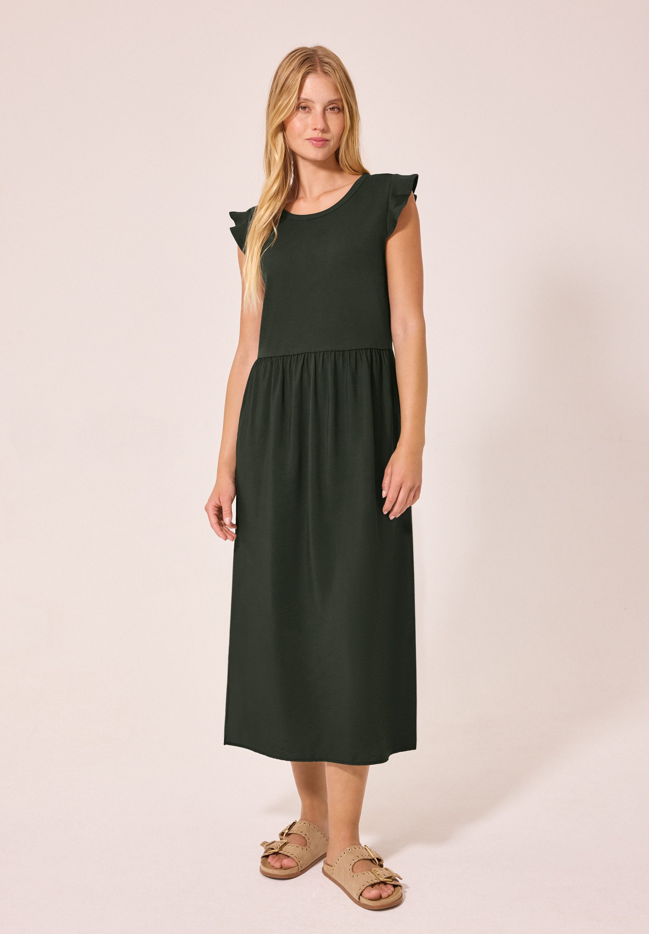 STREET ONE STUDIO Maxikleid mit Rundhalsausschnitt