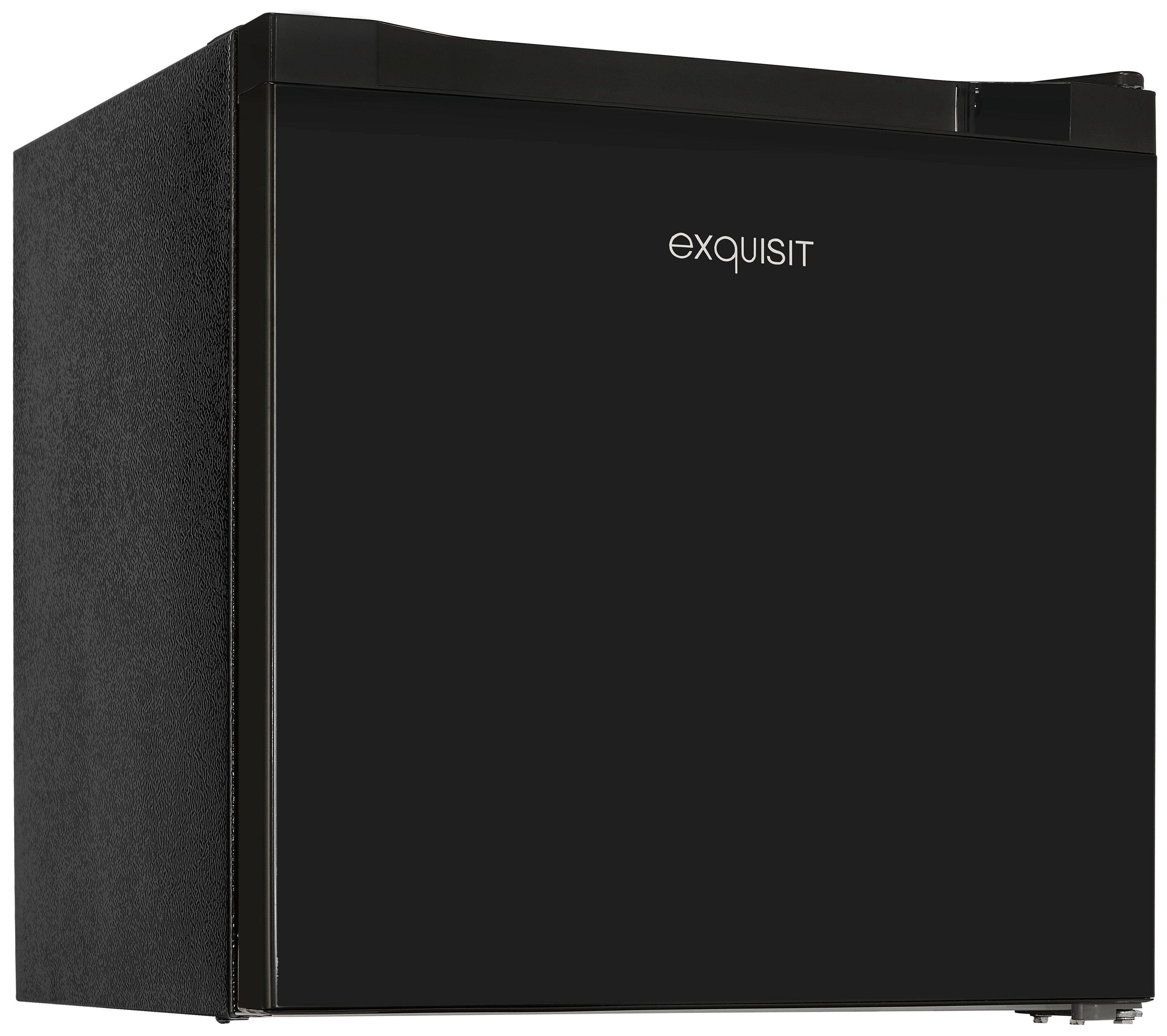 exquisit Gefrierschrank GB40-050C schwarz, 49,5 cm hoch, 47,5 cm breit, Kompakt & leise, Thermostat für Temperaturwahl, 4 Sterne Gefrieren