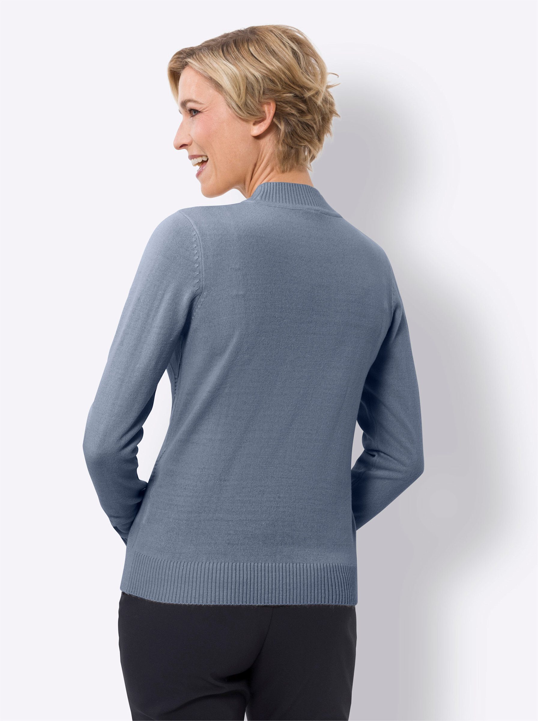 Sieh an! Strickpullover Stehkragenpullover . günstig online kaufen