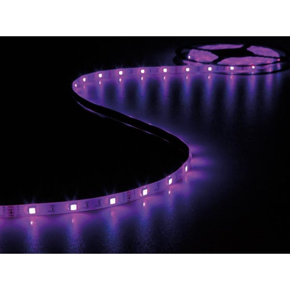 PEREL LED Stripe SET MIT FLEXIBLEM LED-STREIFEN, CONTROLLER UND NETZTEIL - RGB - 150 LE
