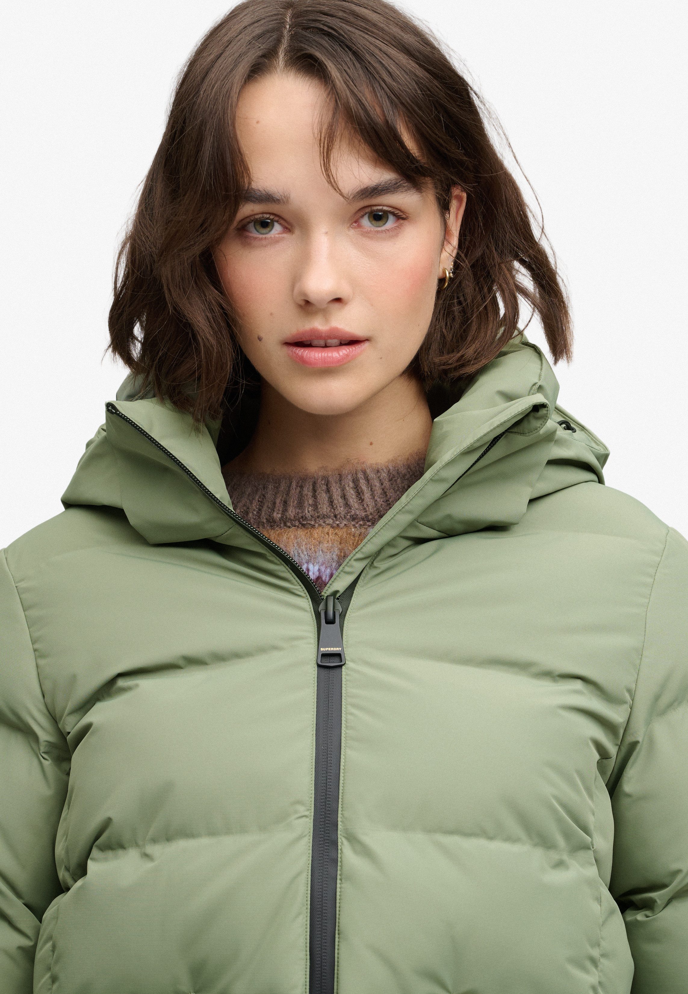 Superdry Steppjacke HOODED CITY PADDED JACKET Kunstfaser, relaxed fit – Bild 5 von 5