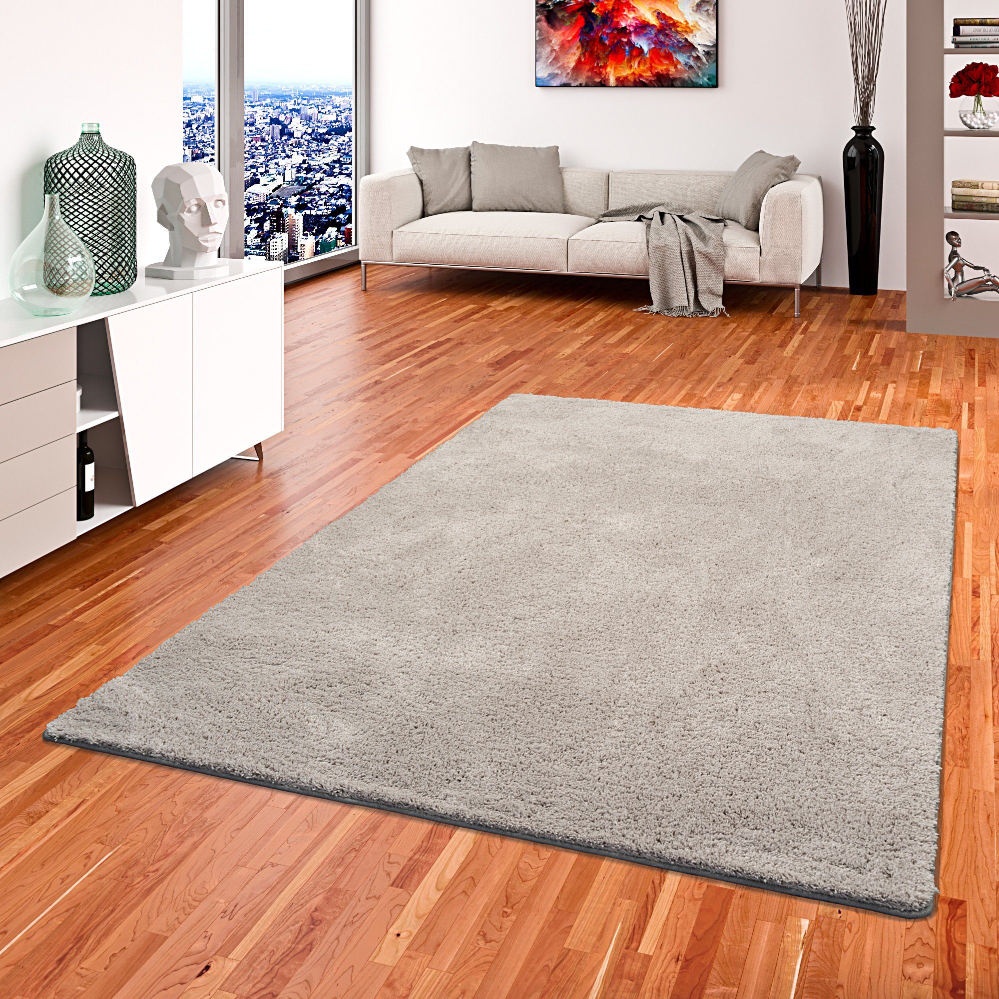 Snapstyle Hochflor Shaggy Teppich Palace Creme 80x160cm günstig online kaufen