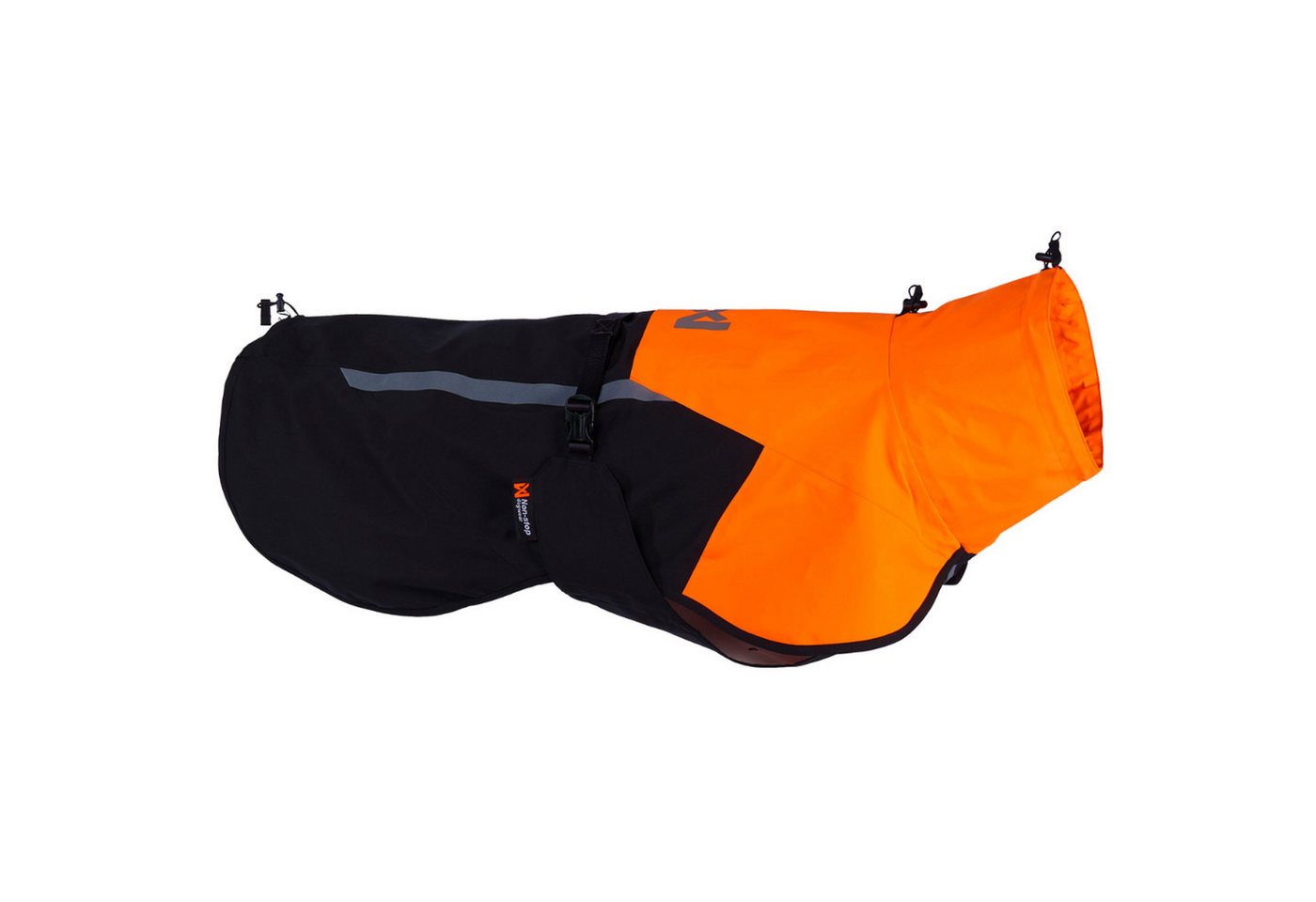 Non-stop dogwear Hundejacke FJORD RAINCOAT 2.0 orange, Wind- und wasserdichter Regenmantel