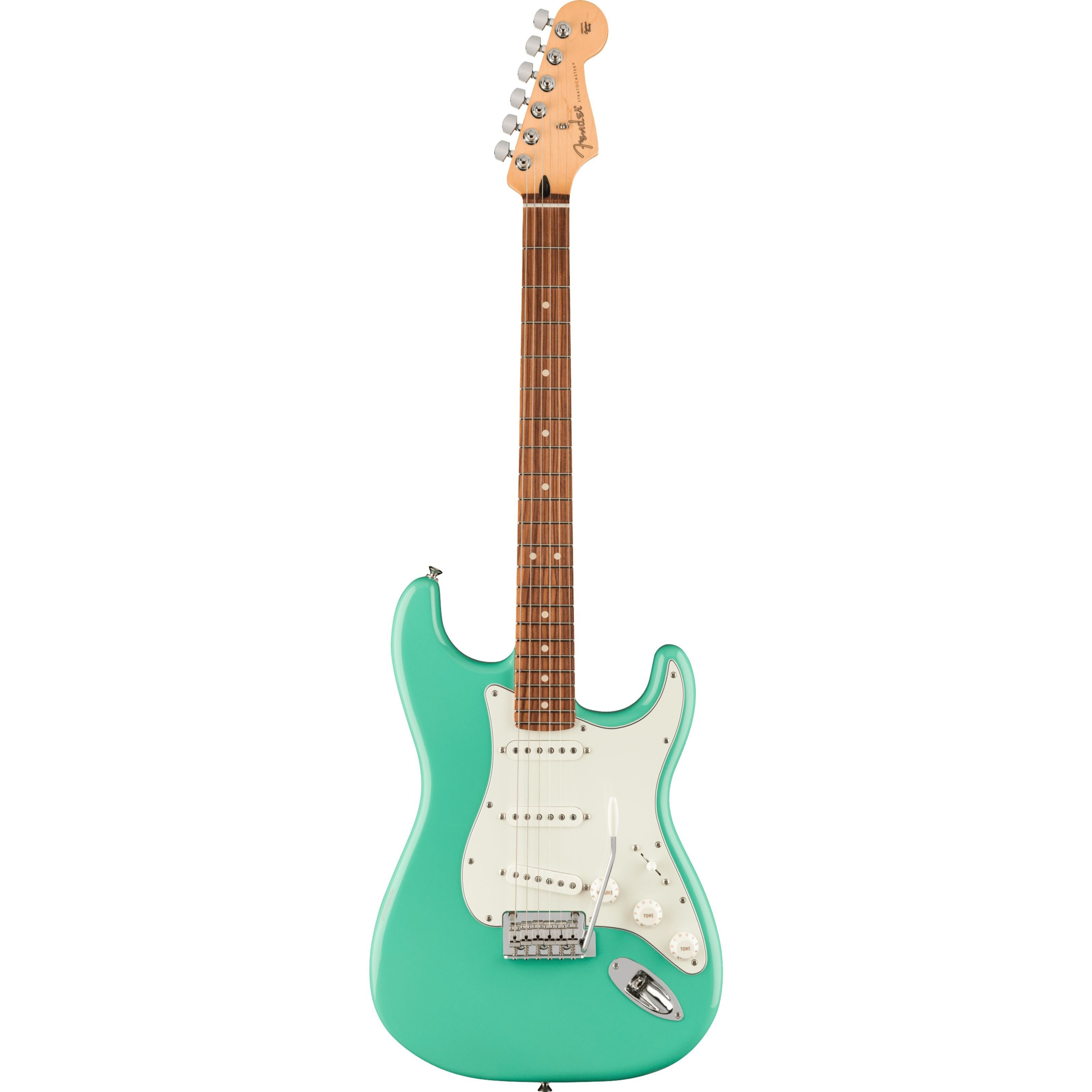 Fender E-Gitarre, E-Gitarren, ST-Modelle, Player Stratocaster PF Sea Foam Green - E-Gitarre