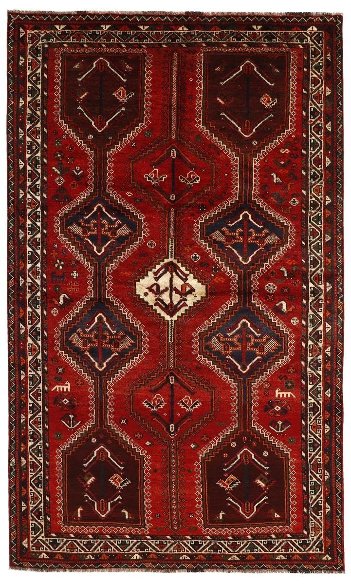 Orientteppich Shiraz 152x278 Handgeknüpfter Orientteppich / Perserteppich Läufer, Nain Trading, rechteckig, Höhe: 10 mm