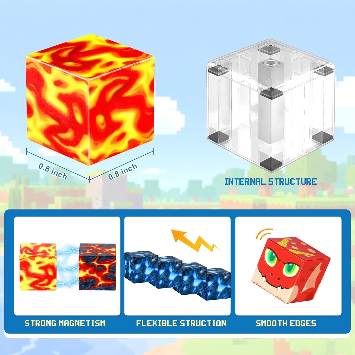 POPOLIC Magnetische Bausteine, 150 Teile Magnetbausteine ab 4 Jahre Magnets günstig online kaufen