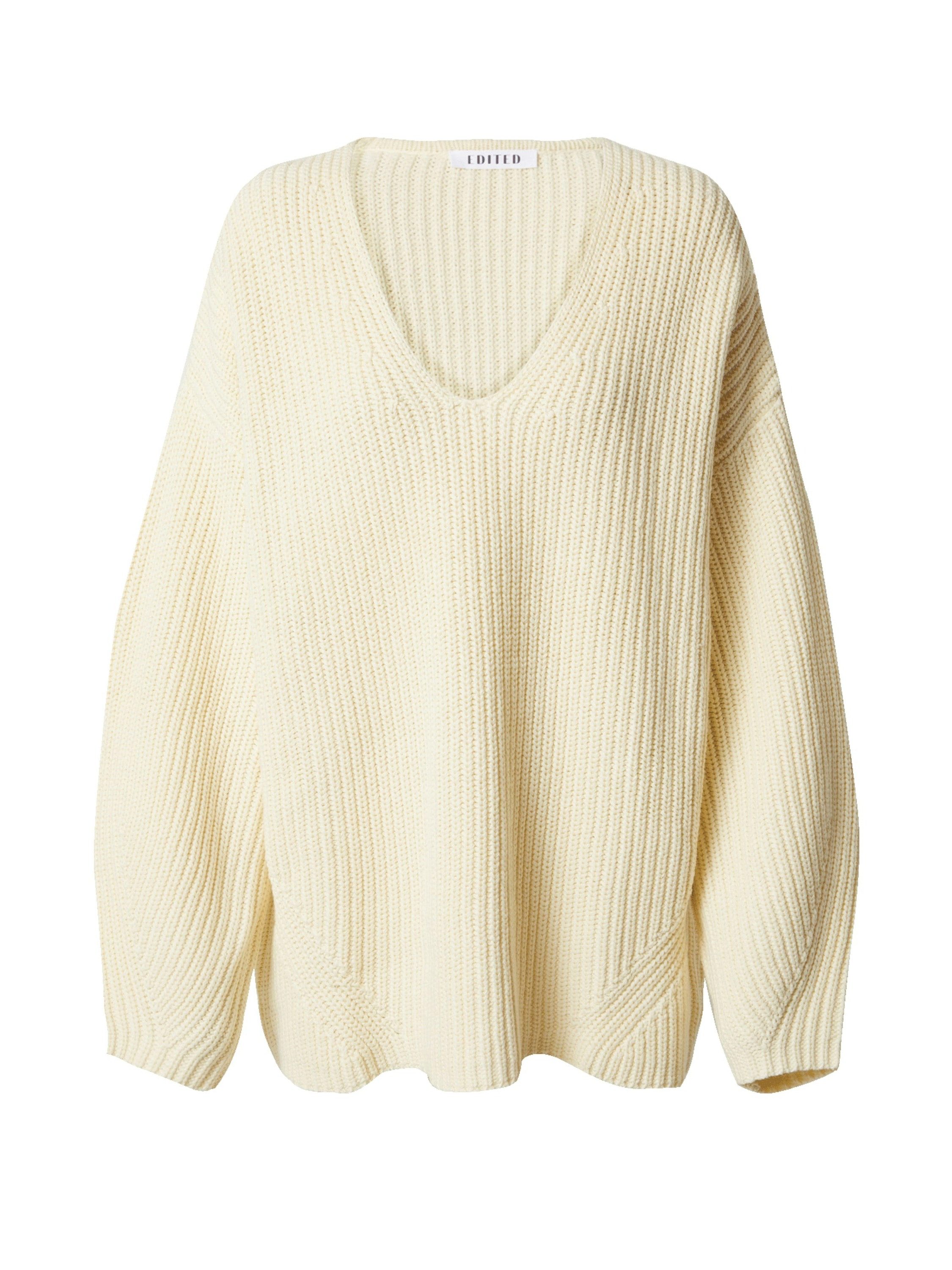 EDITED Rundhalspullover Yveline (1-tlg) Plain/ohne Details günstig online kaufen